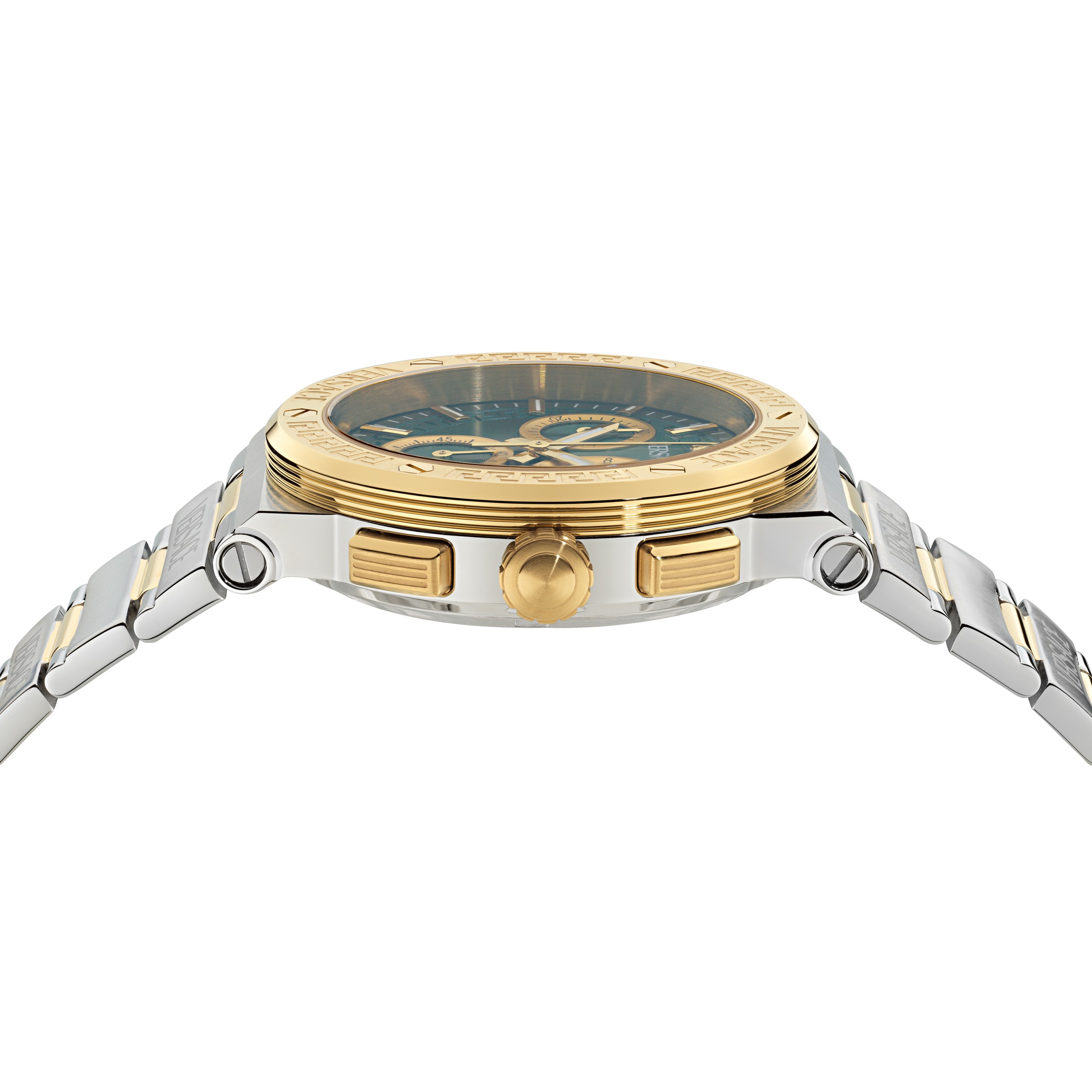 Versace Chronograph »GRECA LOGO CHRONO RESTYLE« Quarzuhr, Armbanduhr, Damenuhr, Herrenuhr, Swiss Made