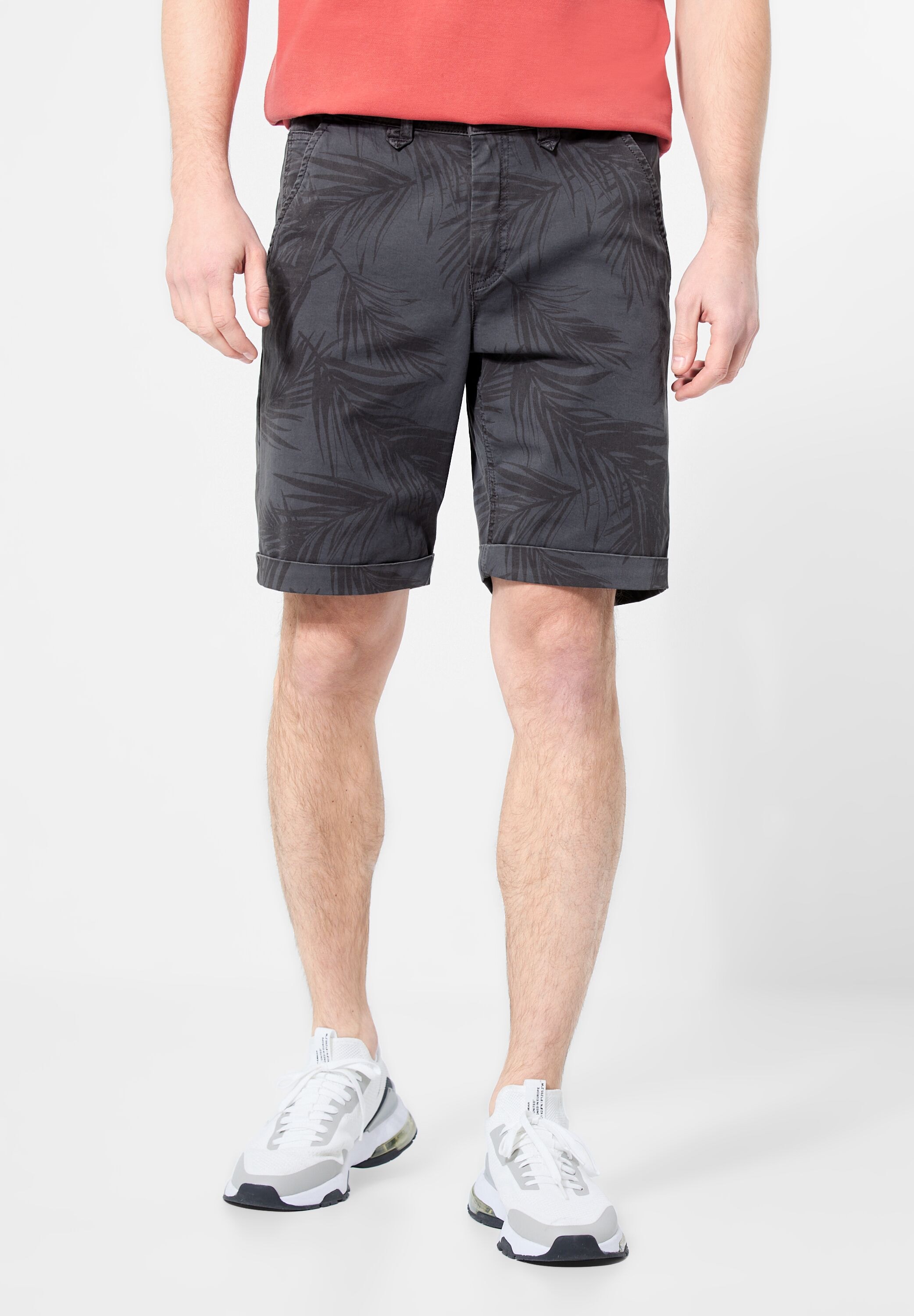 STREET ONE MEN Shorts, mit Blätterprint