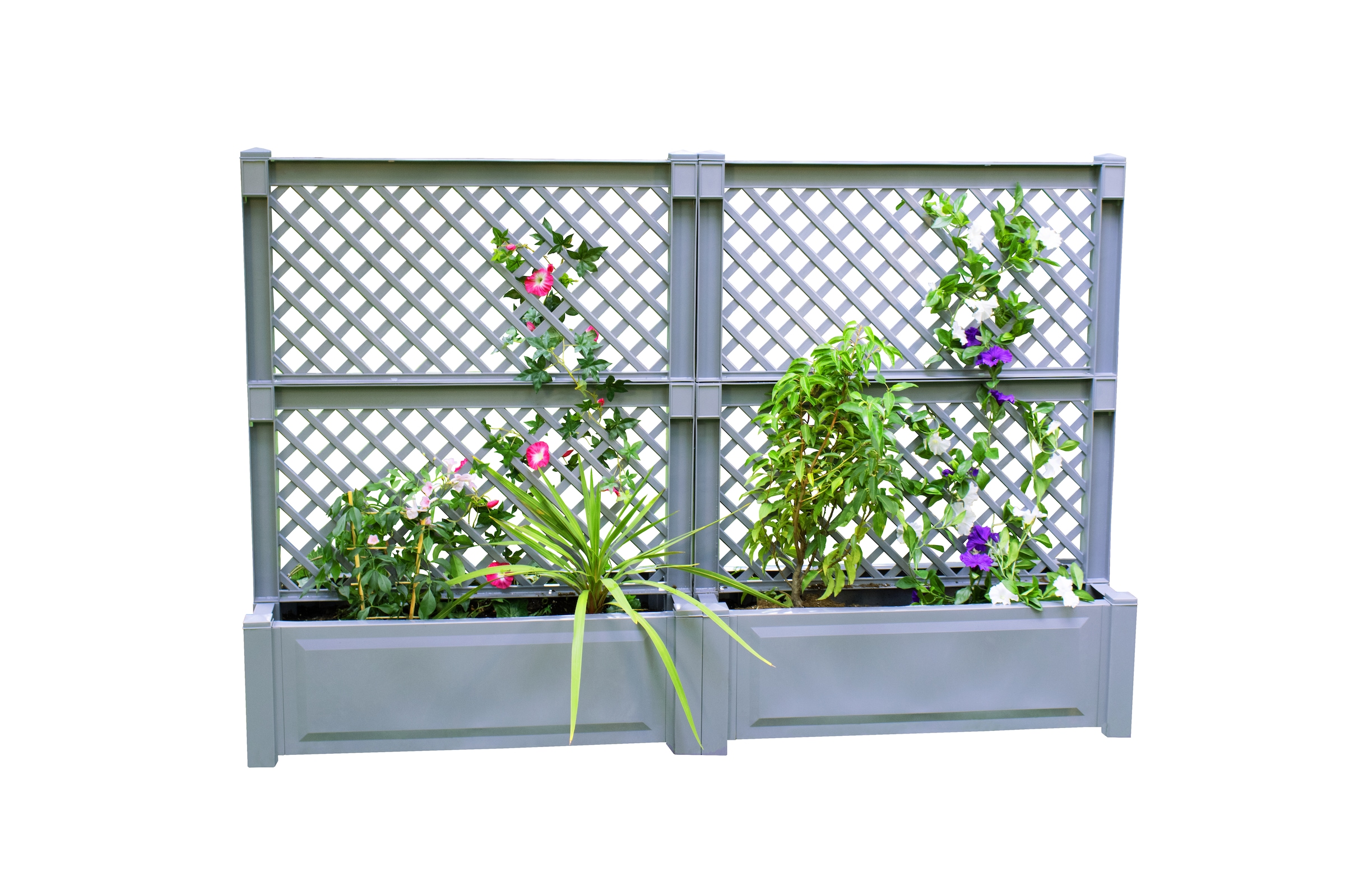 KHW Spalier 2er-Set Pflanzkasten groß 100 cm mit Zentralspalier günstig online kaufen