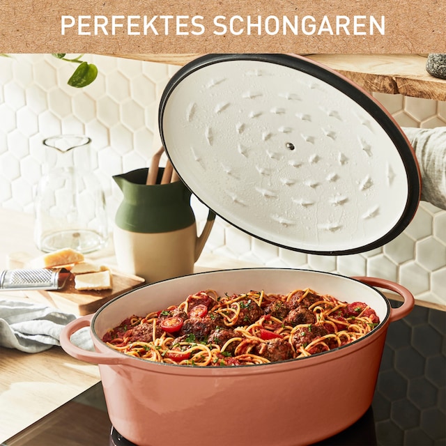 Tefal Bräter »LOV«, Gusseisen, (1 tlg.), inkl. E-Book, Ø 34 cm, Induktion,  oval bestellen | BAUR