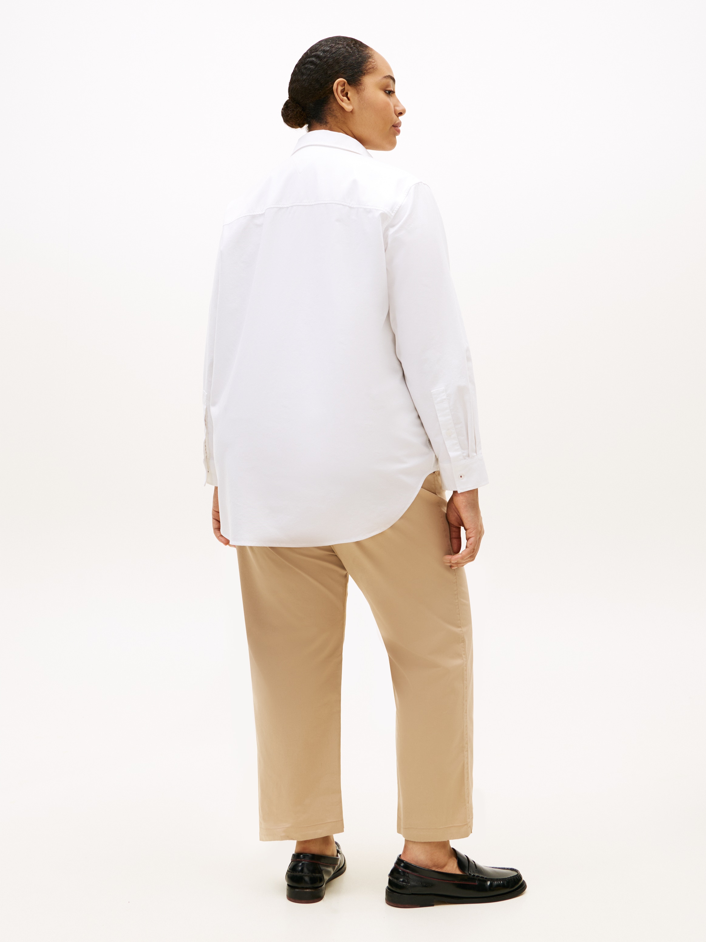 Tommy Hilfiger Curve Hemdbluse »CRV OXFORD RELAXED FIT SHIRT« in großen Größen