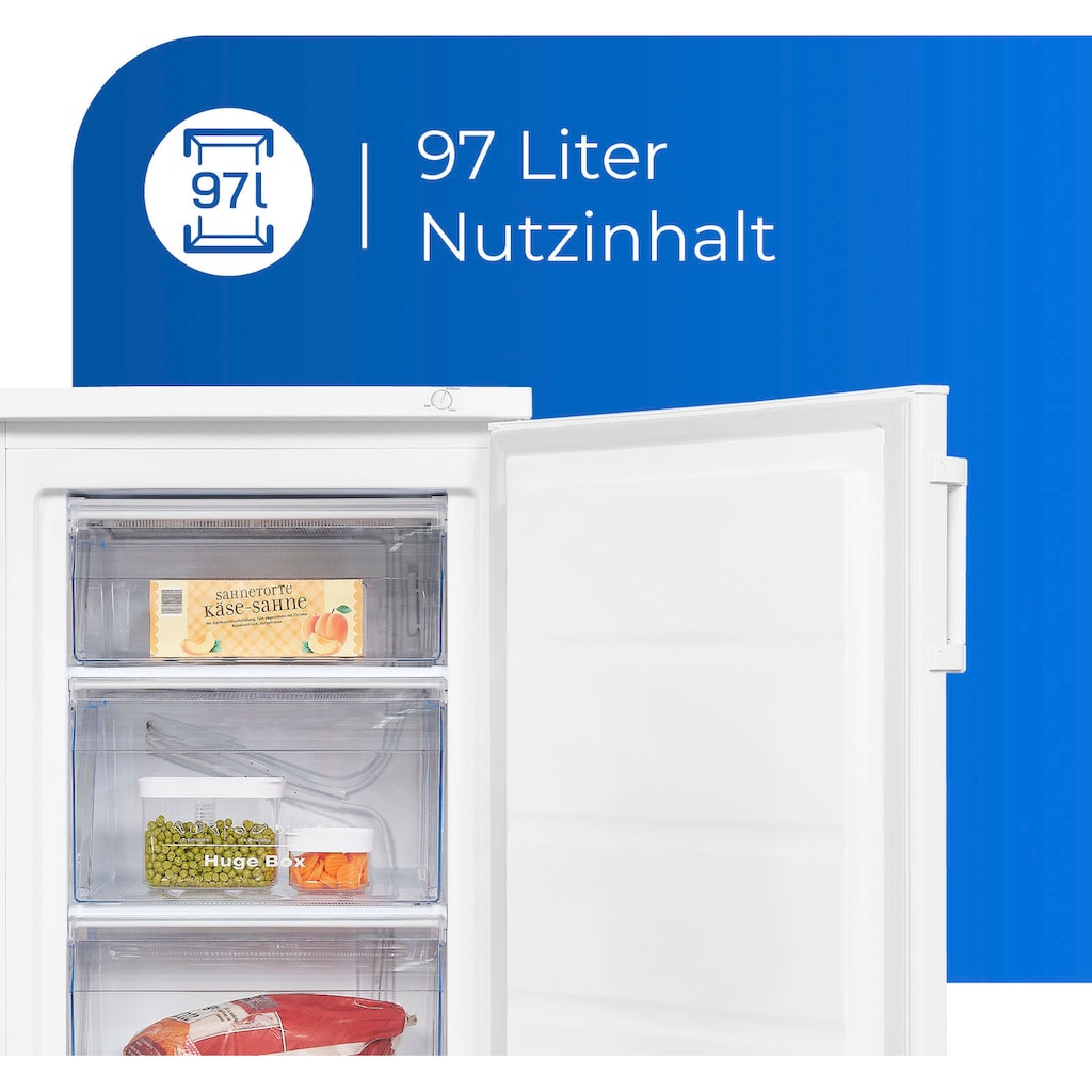 exquisit Gefrierschrank »GS81-H-010E«, 84,5 cm hoch, 56 cm breit, 85 L Volumen, 4 Sterne Gefrieren