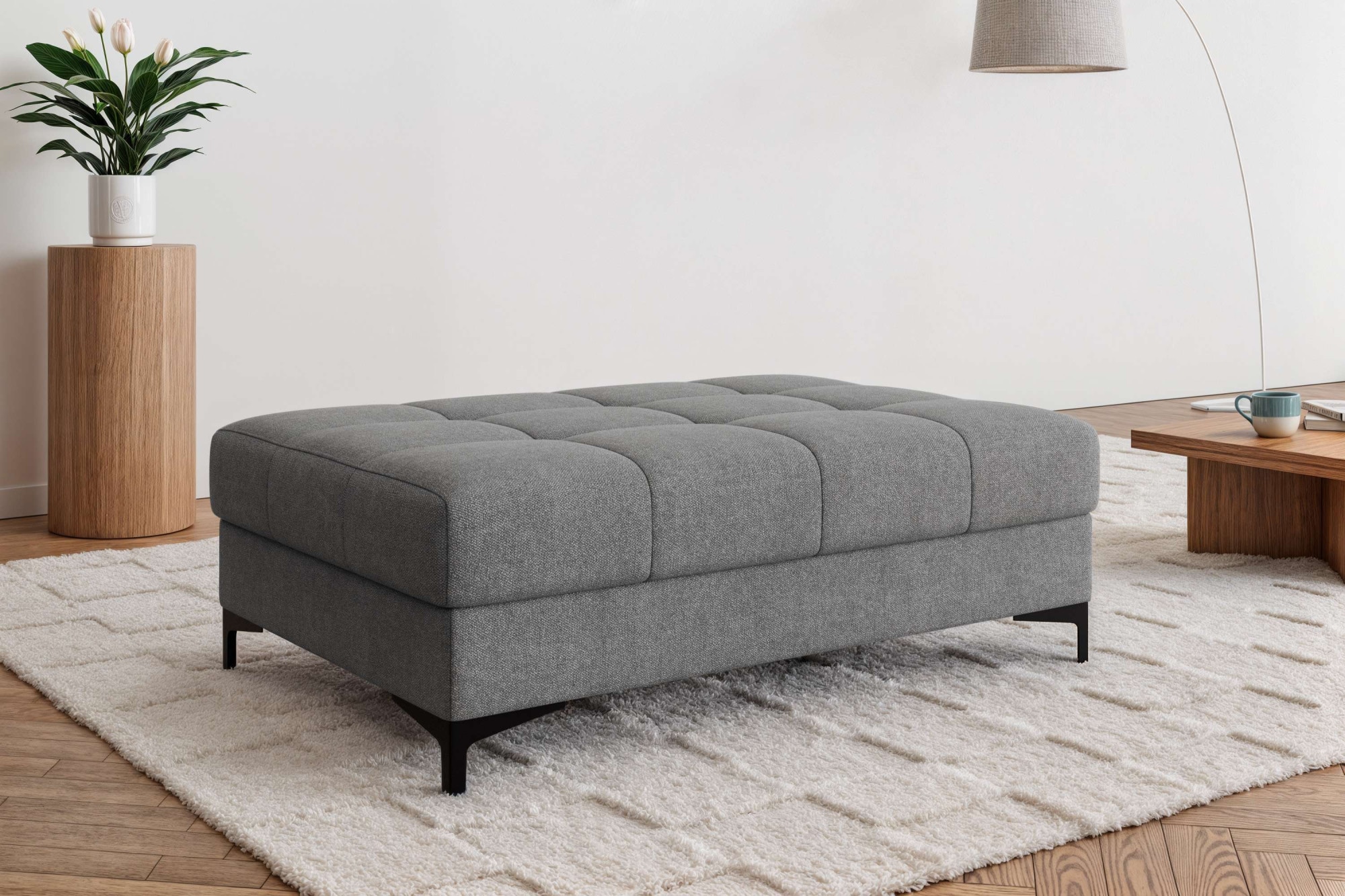 OTTO home Polsterhocker "LEEVKE Sitzhocker passend zum Sofa, Breite 115 cm" günstig online kaufen