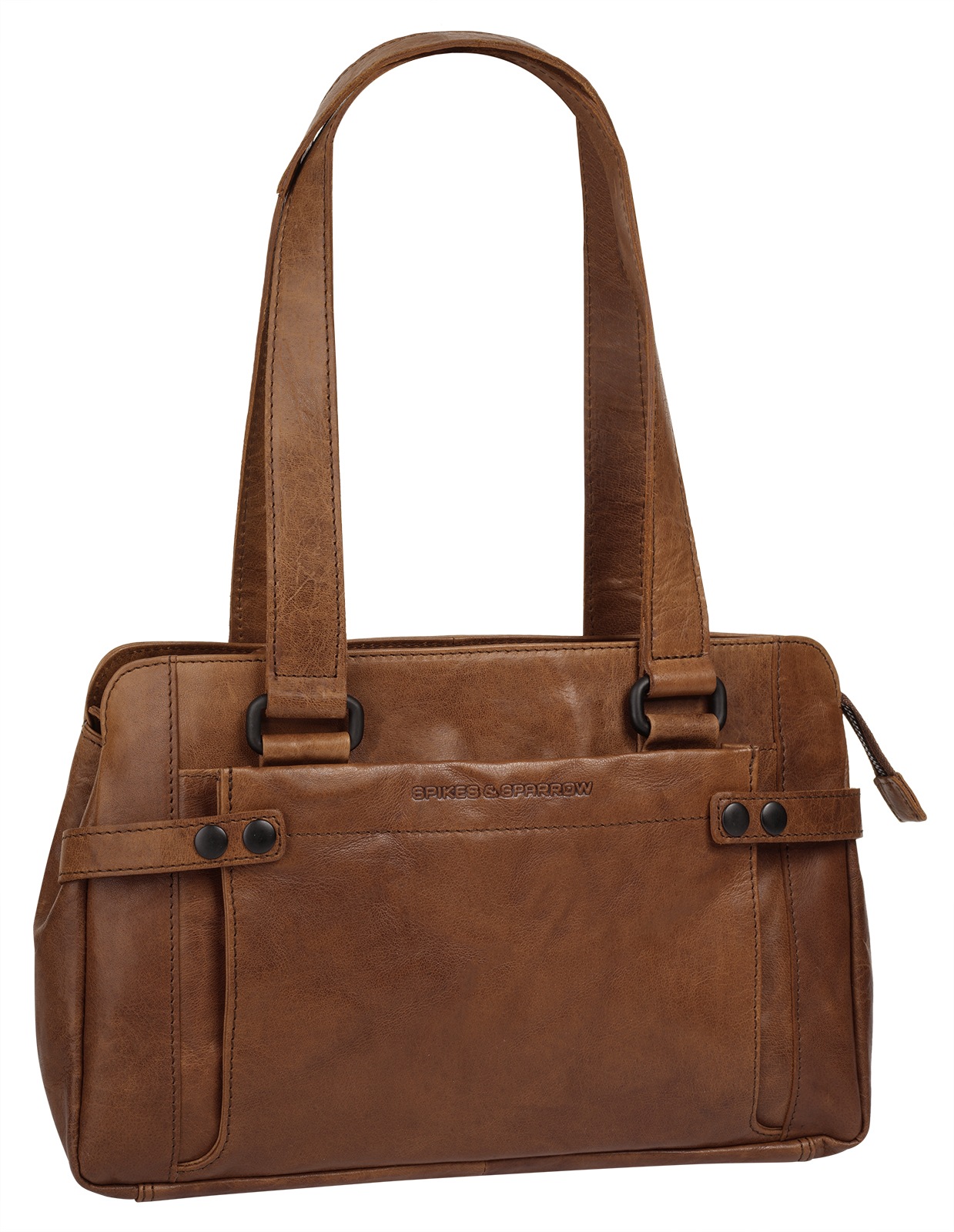 Spikes & Sparrow Henkeltasche, echt Leder
