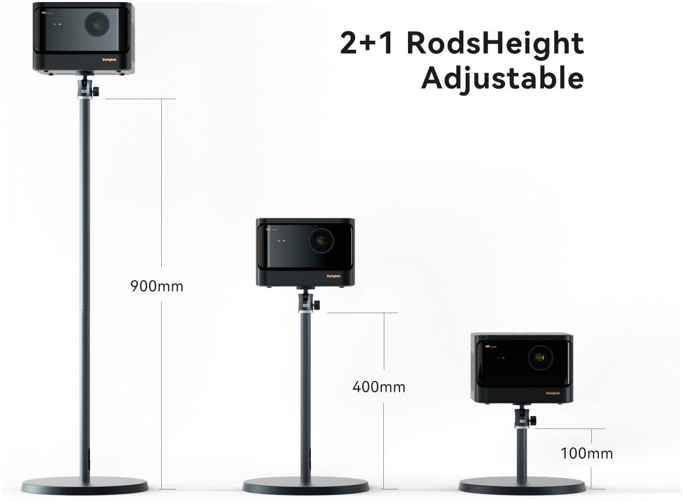 Dangbei Beamer-Standfuß »Bodenhalterung für Projektoren 10-90 cm verstellbar«