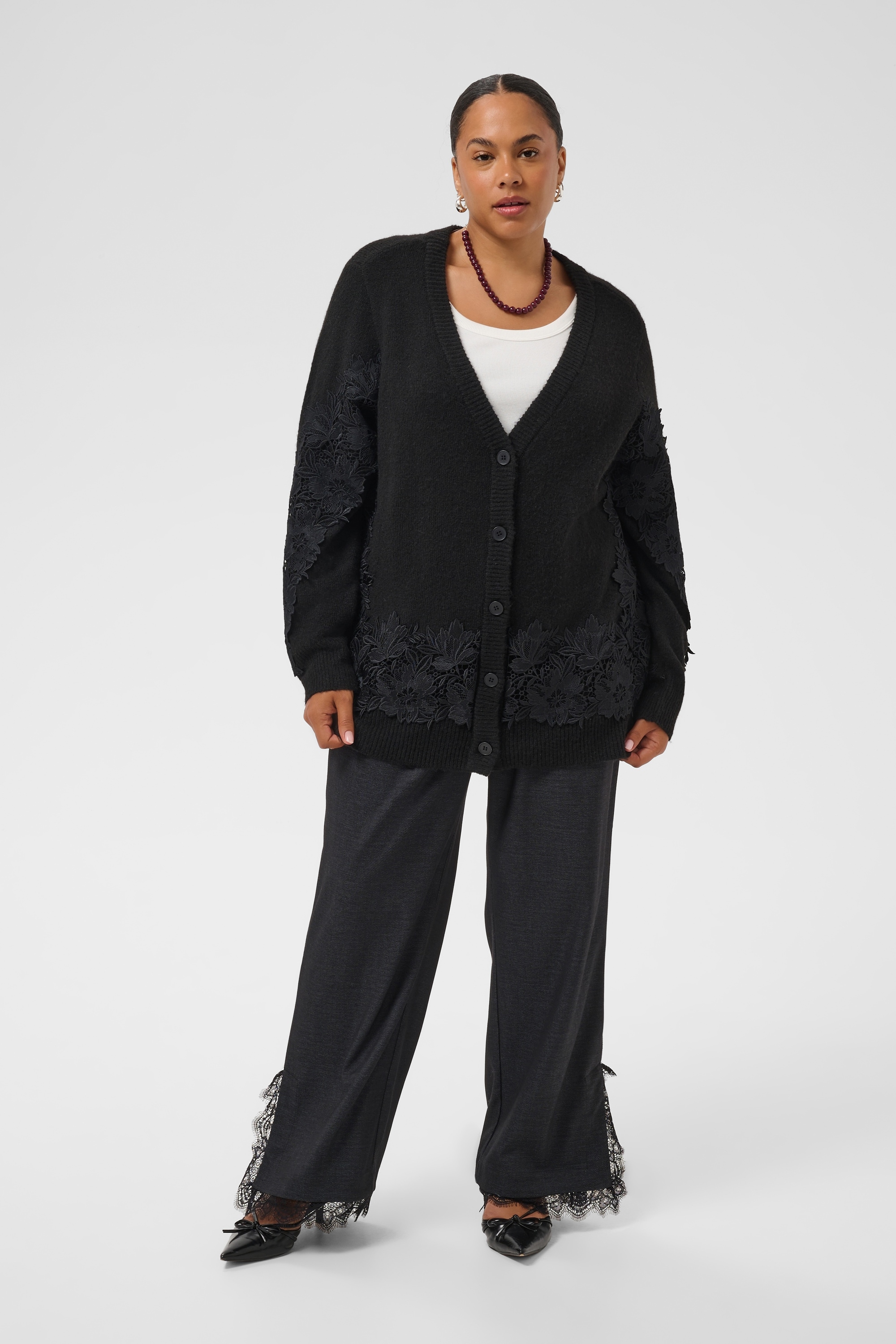 KAFFE Curve Strickjacke »KAFFE Curve Strickjacke KCsiffa«