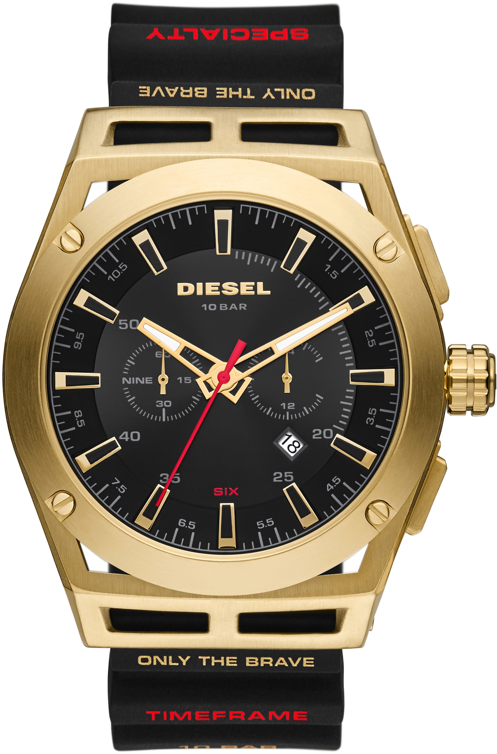 Diesel Chronograph »TIMEFRAME, DZ4546«, Quarzuhr, Armbanduhr, Herrenuhr, Datum, Stoppfunktion