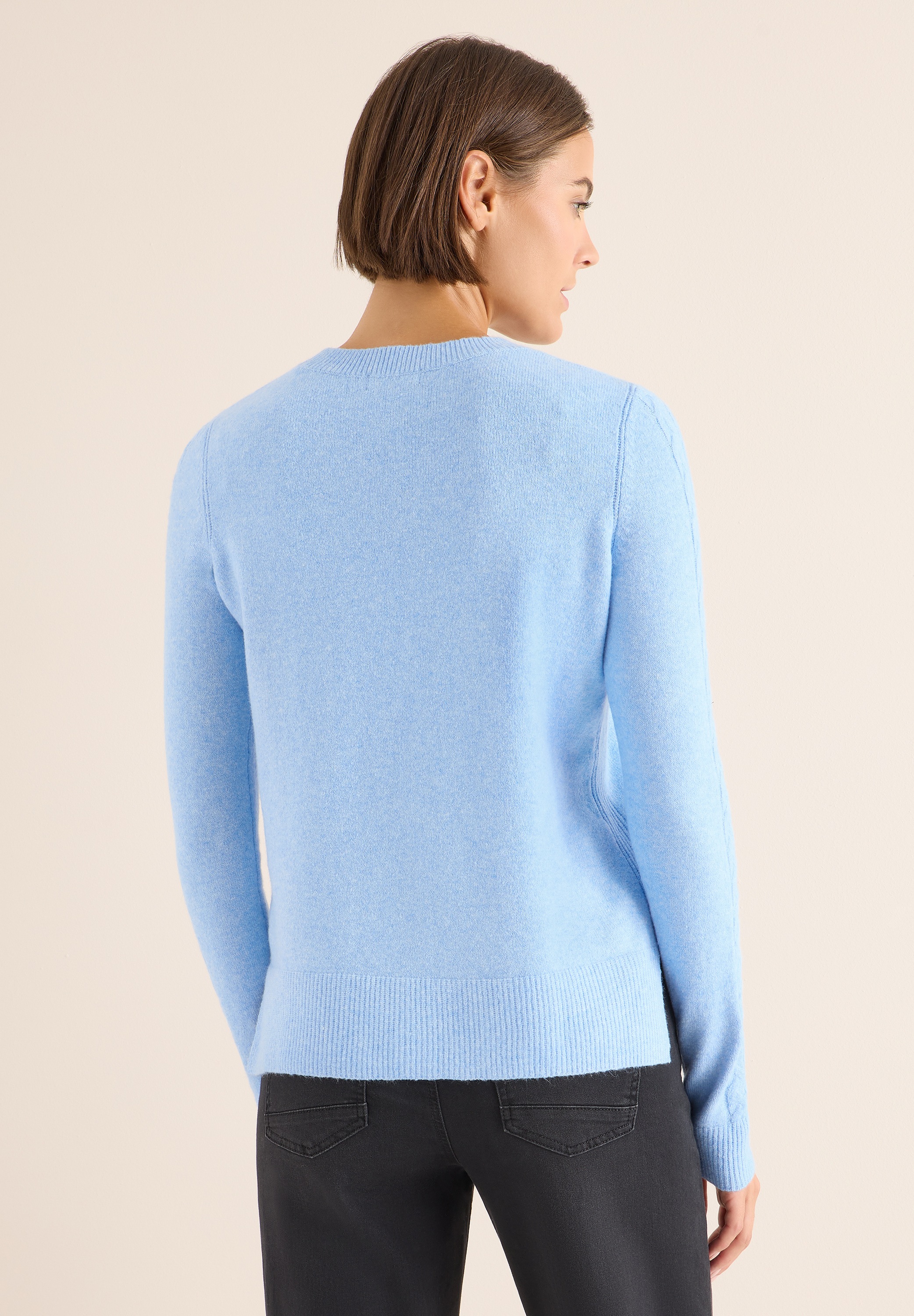 STREET ONE Strickpullover, mit Strick-Detail