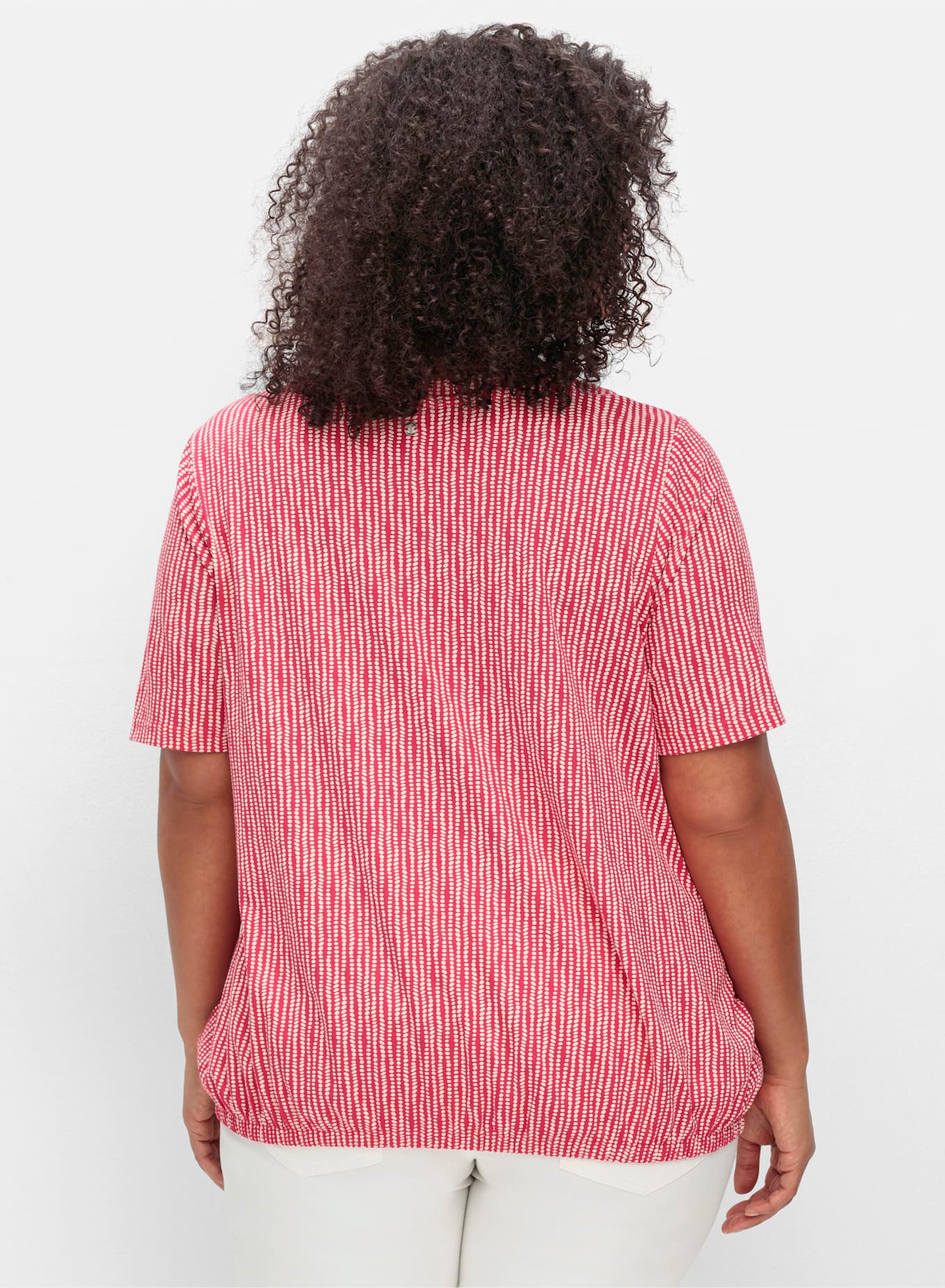 Sheego Kurzarmshirt »Rundhalsshirt«, (1 tlg.)
