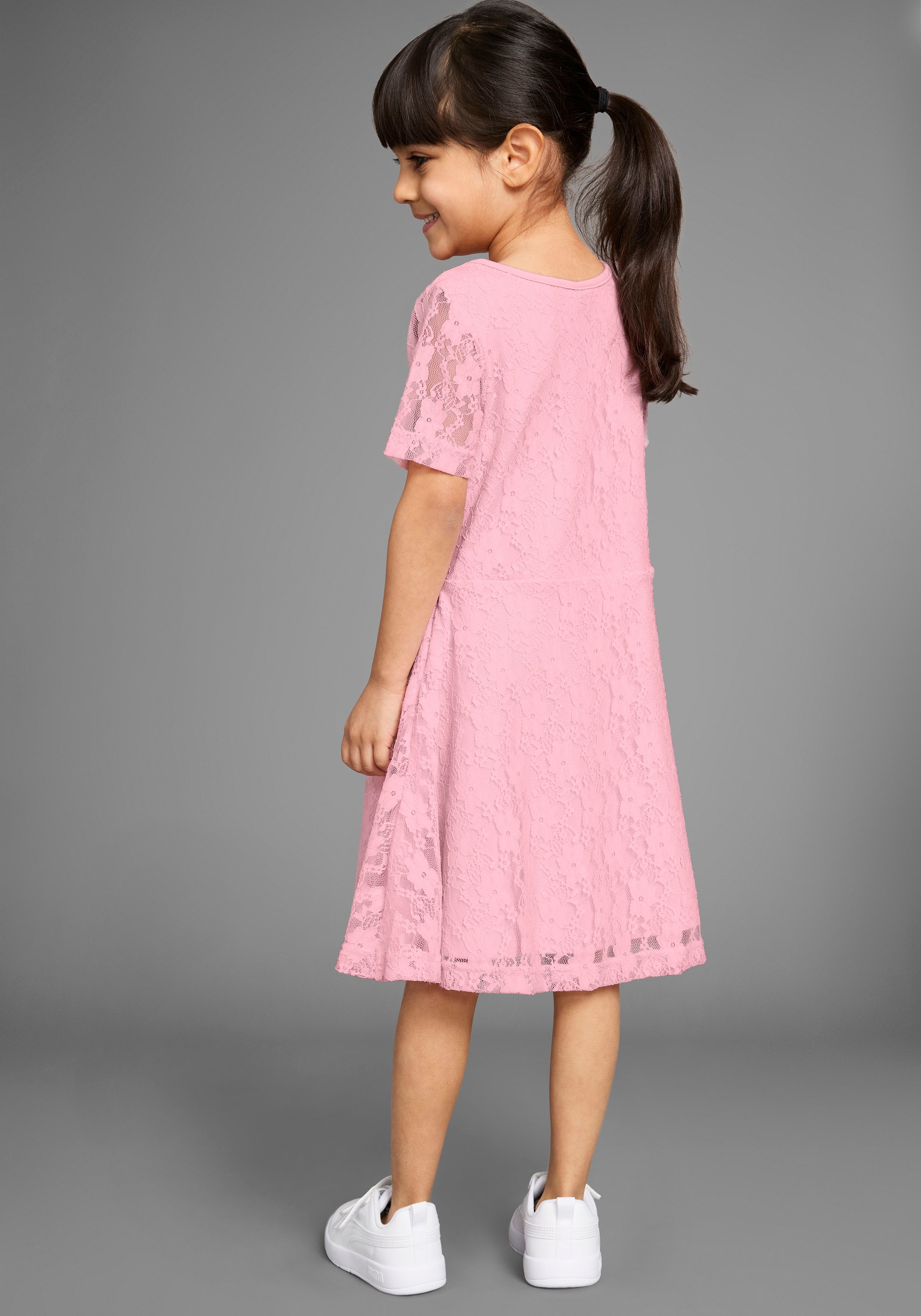 Thumbnail - KIDSWORLD Spitzenkleid "Jerseykleid mit aufwendiger Spitze" Festliches Kleid mit Spitze