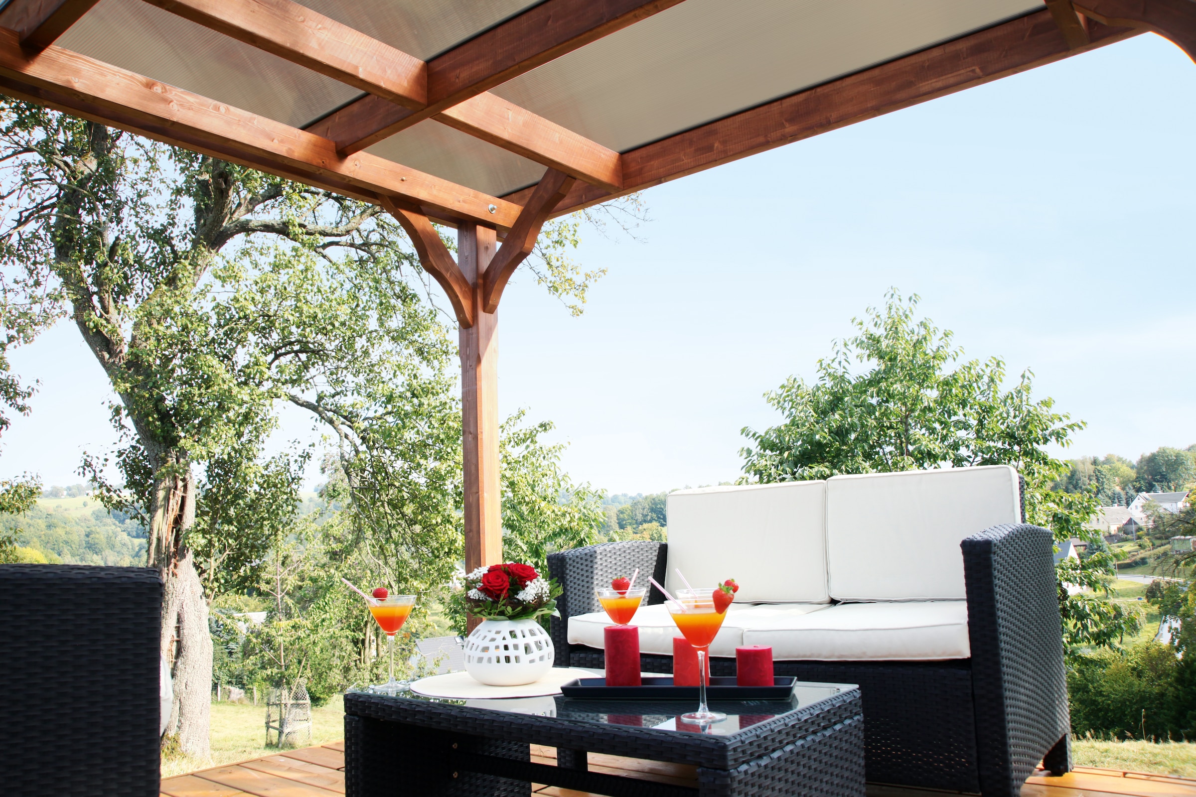 Skanholz Pavillon »Marseille«, 4-Eck, BxT: 327x350 cm