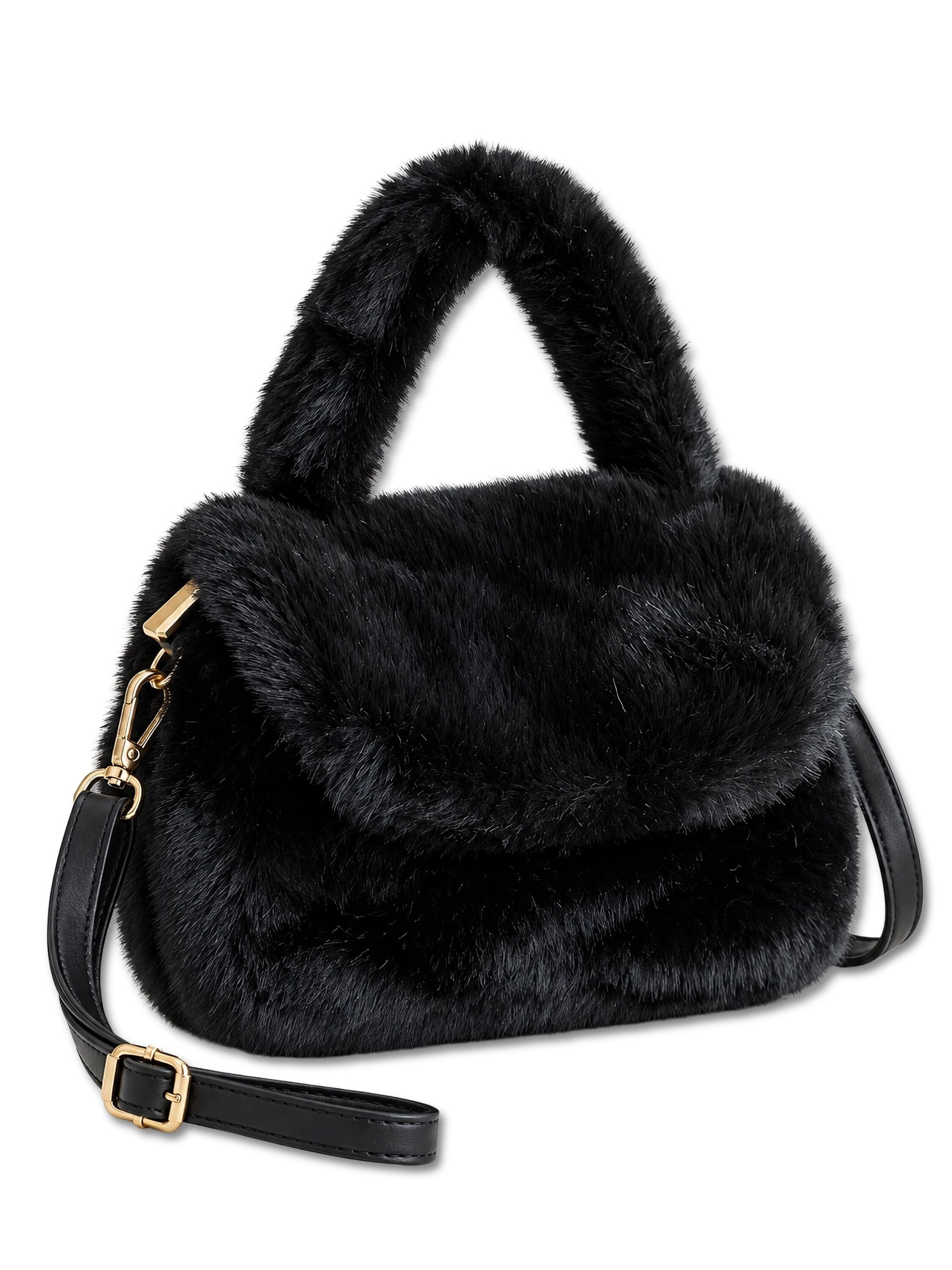COLLEZIONE ALESSANDRO Henkeltasche »Smallfoot« aus kuschelweichem Teddy