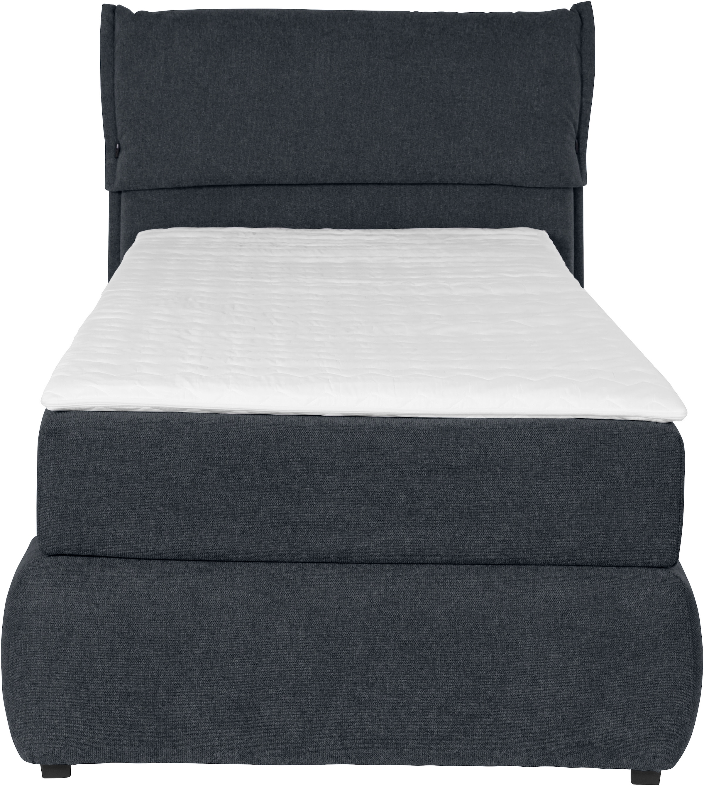 OTTO home Boxspringbett »Jenson« in 4 Farben, 4 Breiten, 3 Matratzenarten in 2 Härtegraden, Topper