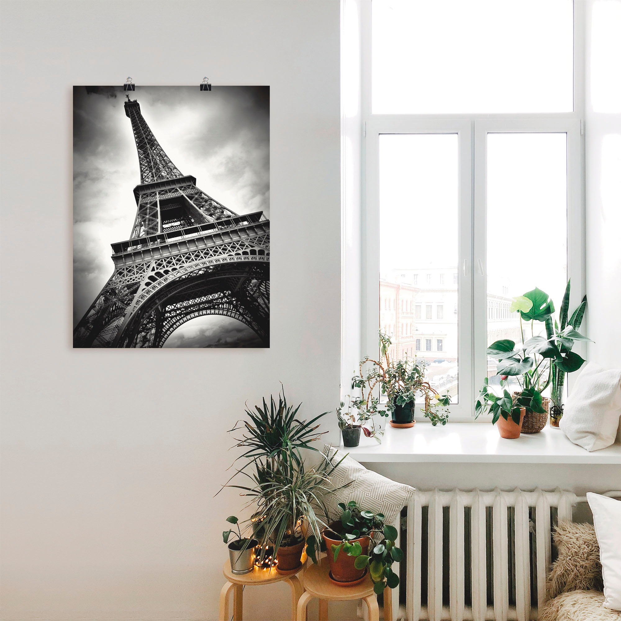 Artland Wandbild »Eiffelturm Paris«, Gebäude, (1 St.), als Leinwandbild, Poster in verschied. Größen