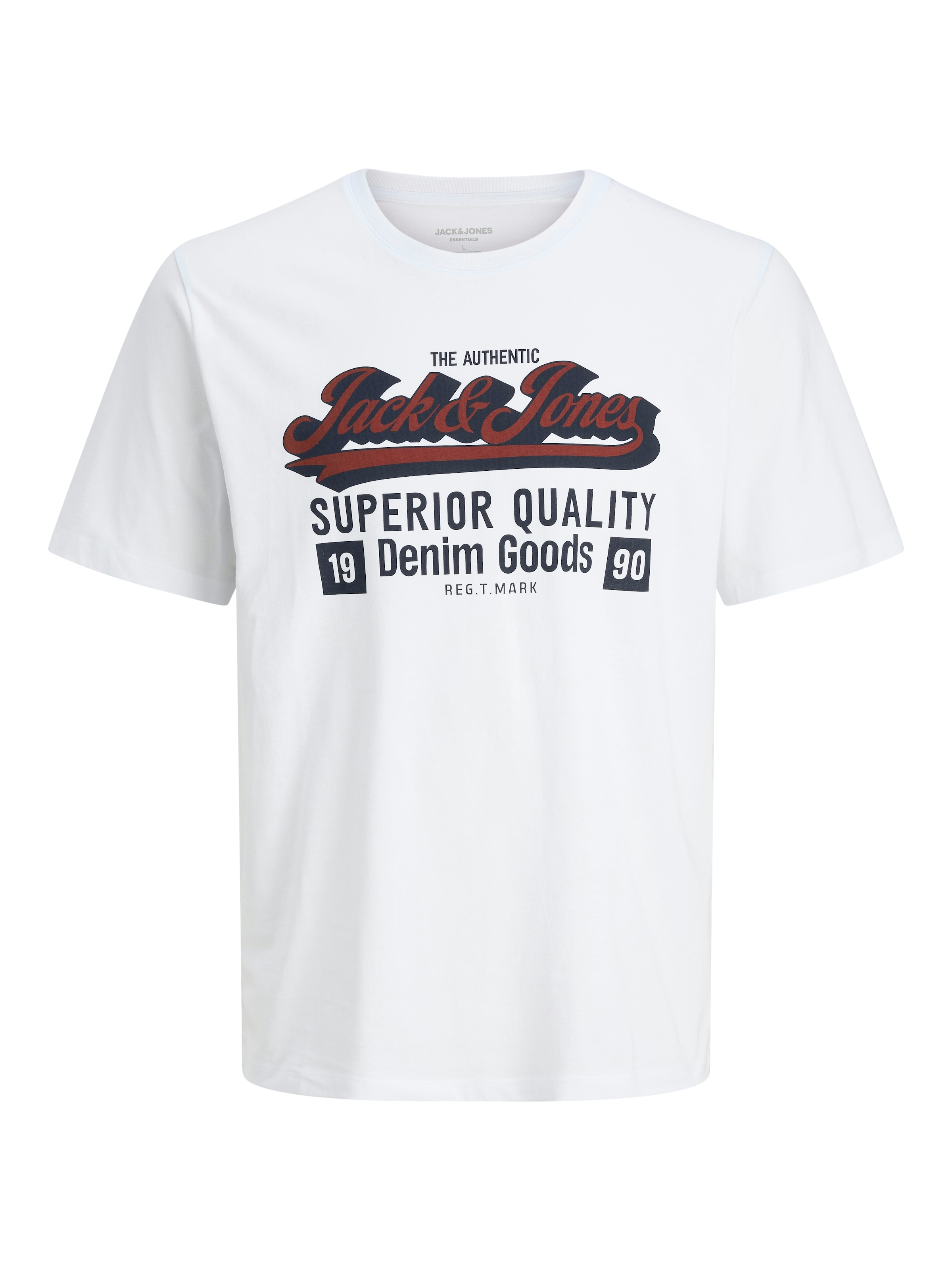 Jack & Jones Rundhalsshirt »JJELOGO TEE SS O-NECK 2 COL AW25 SN«