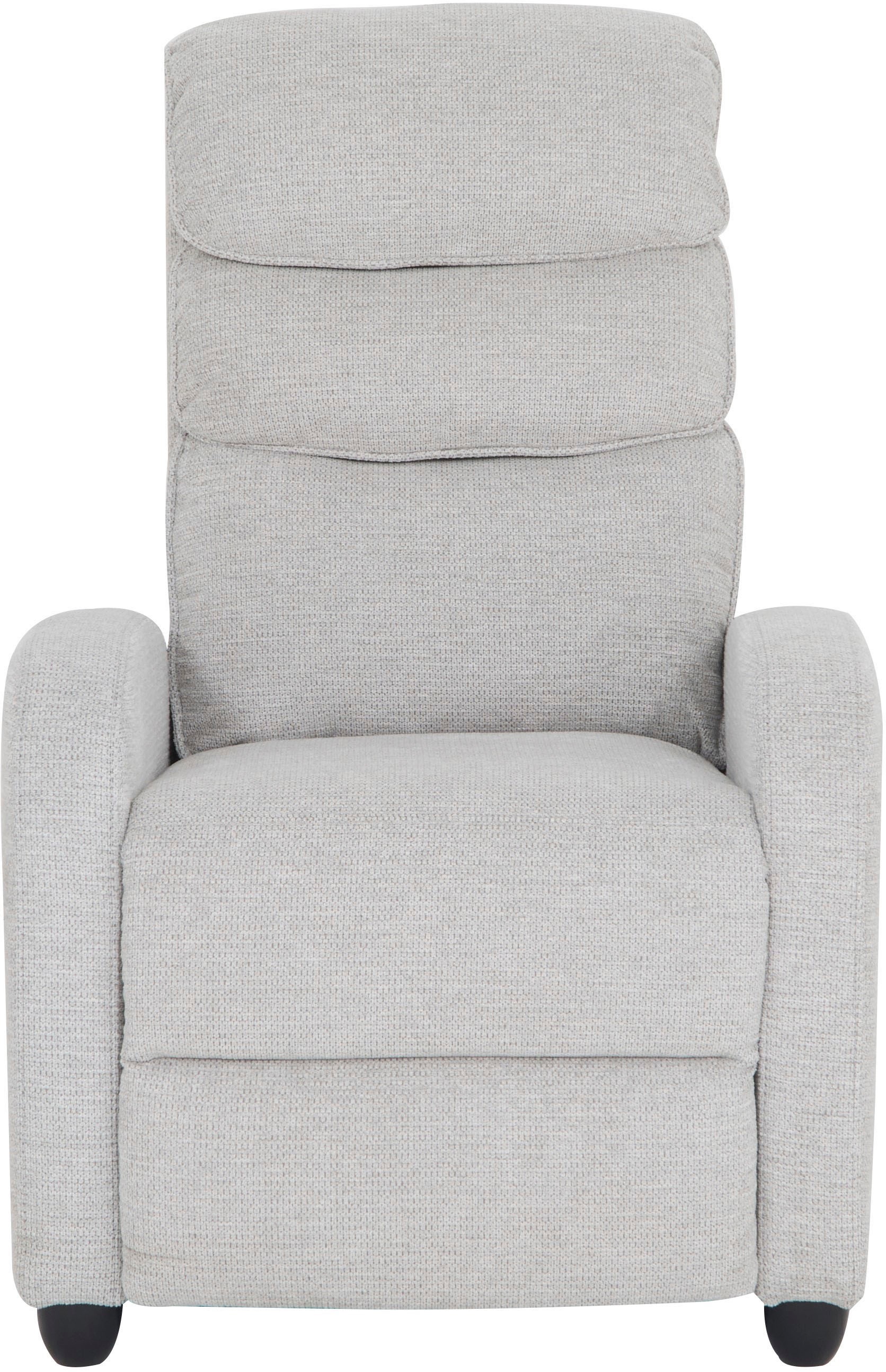 Home affaire Relaxsessel »BERVILLE, TV-Sessel, Ruhesesel mit Schlaffunktion, Webstoff«, Liegesessel mit manueller Relaxfunktion