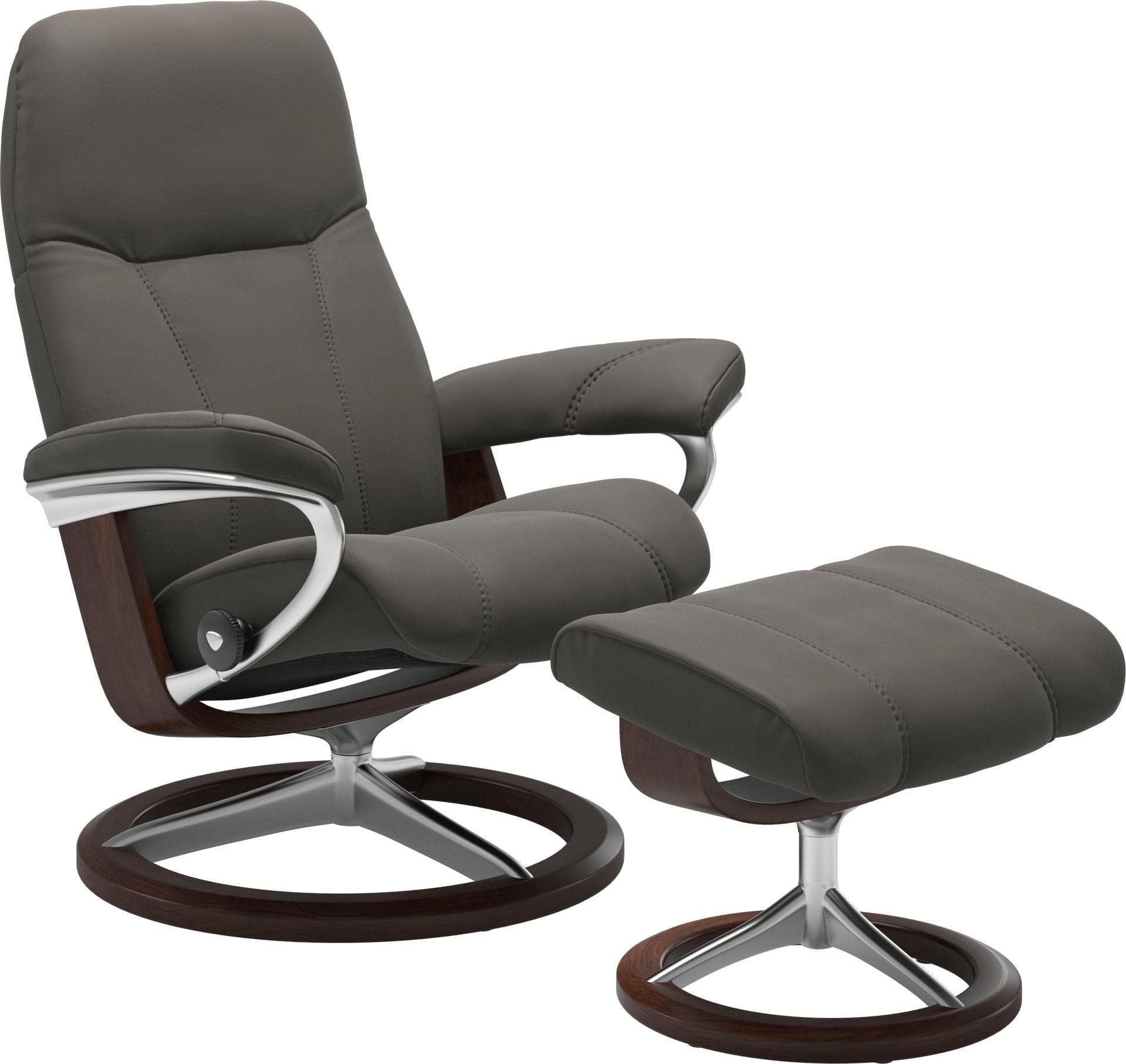 Stressless "Consul" Set, Relaxsessel mit Hocker, mit Hocker, mit Signature günstig online kaufen