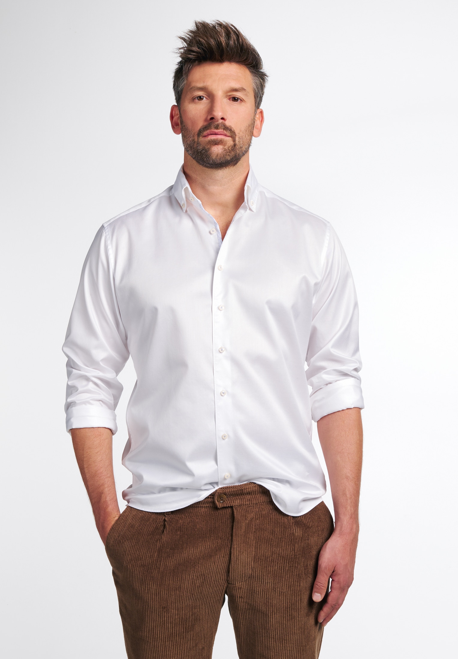 Eterna Langarmhemd "MODERN FIT" EASY IRON (bügelleicht) günstig online kaufen