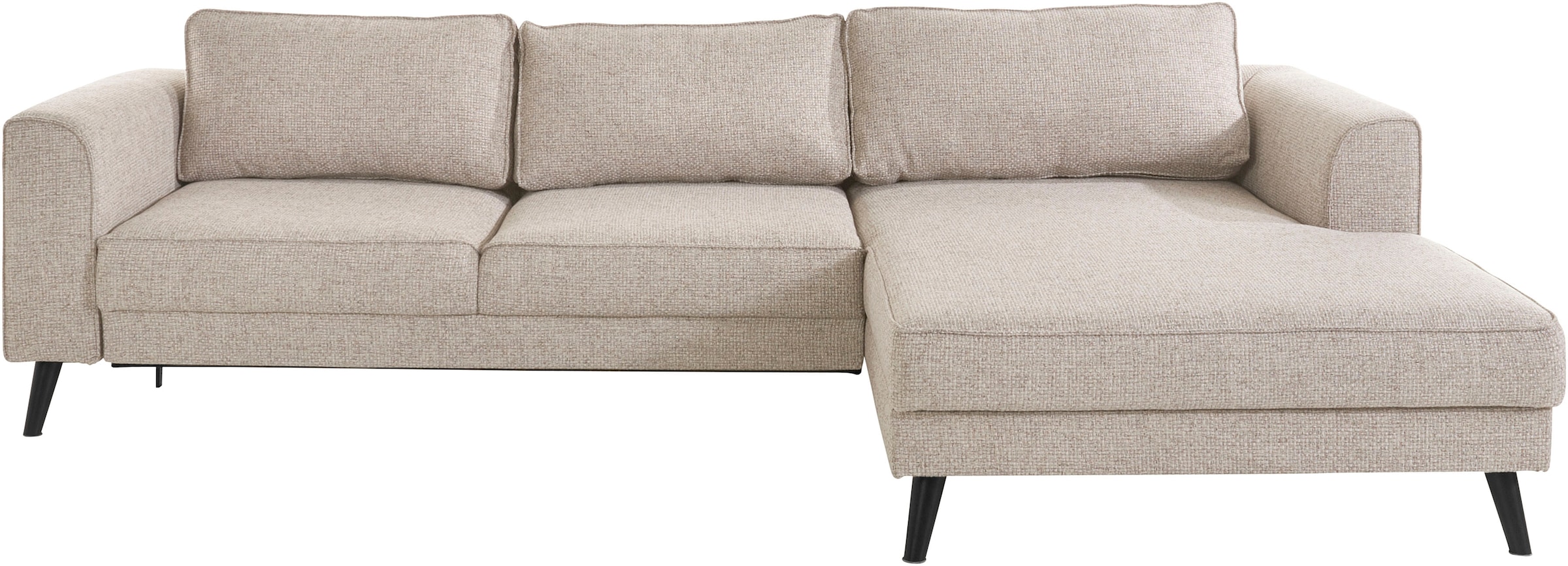 INOSIGN Ecksofa "Lumber Jack, elegant und bequem, Breite 280, hoher Fuß, L- günstig online kaufen