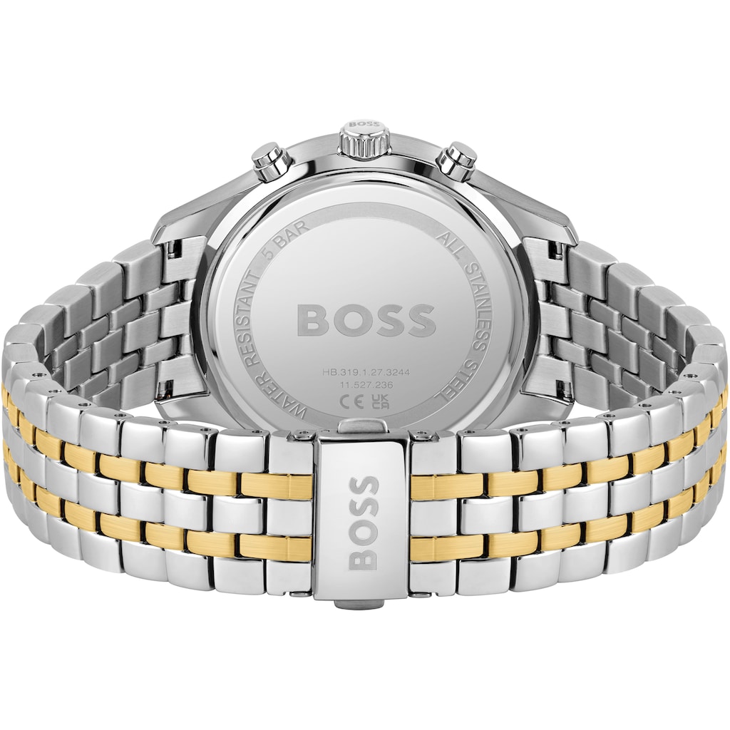 BOSS Chronograph »ASSOCIATE, 1513976«, Quarzuhr, Herrenuhr, Armbanduhr, Stoppfunktion, Datum