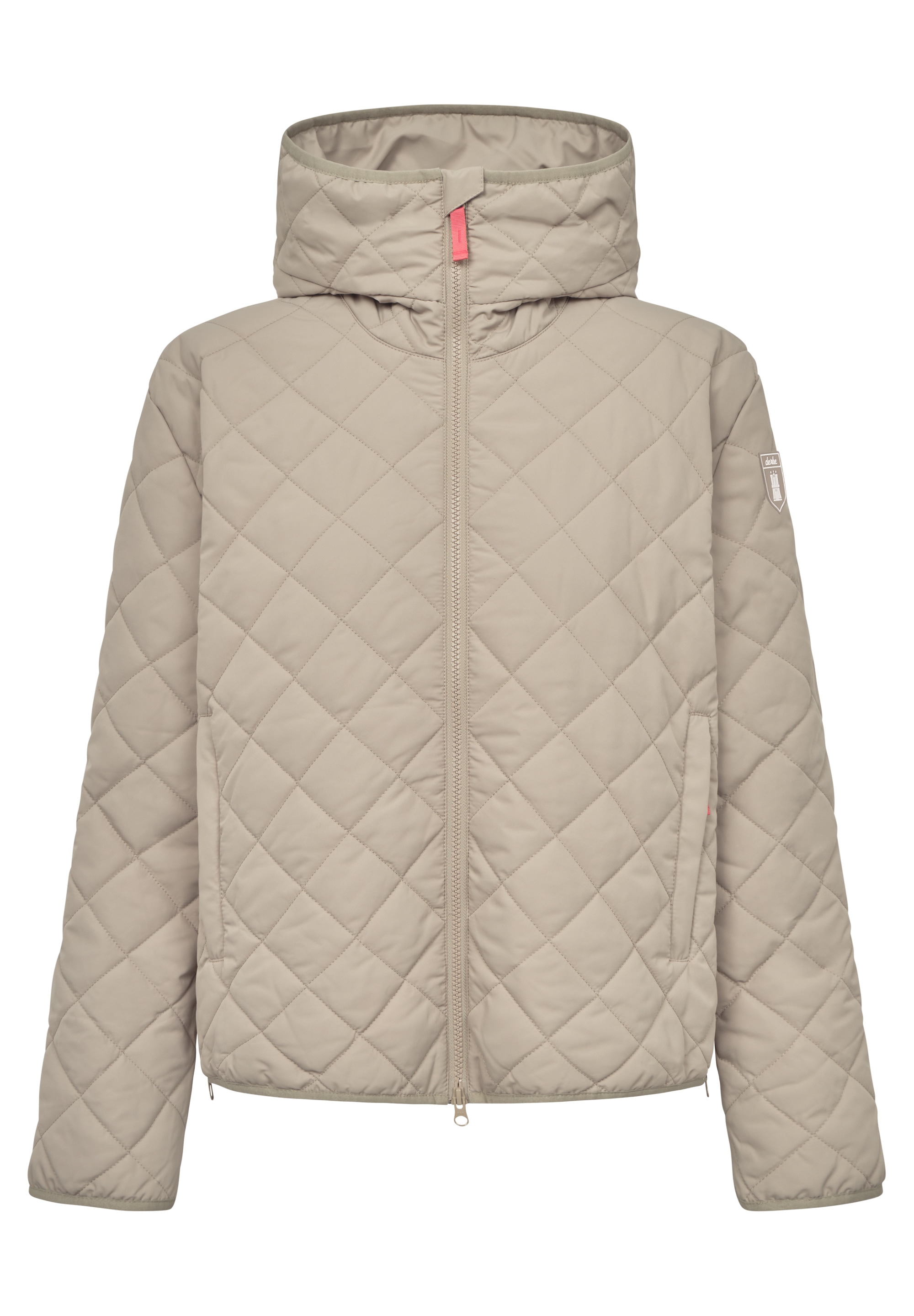 Derbe Steppjacke »Quiltby Short«, mit Kapuze, Wasserabweisend, Kapuze, 2-Wege Reisßverschluss