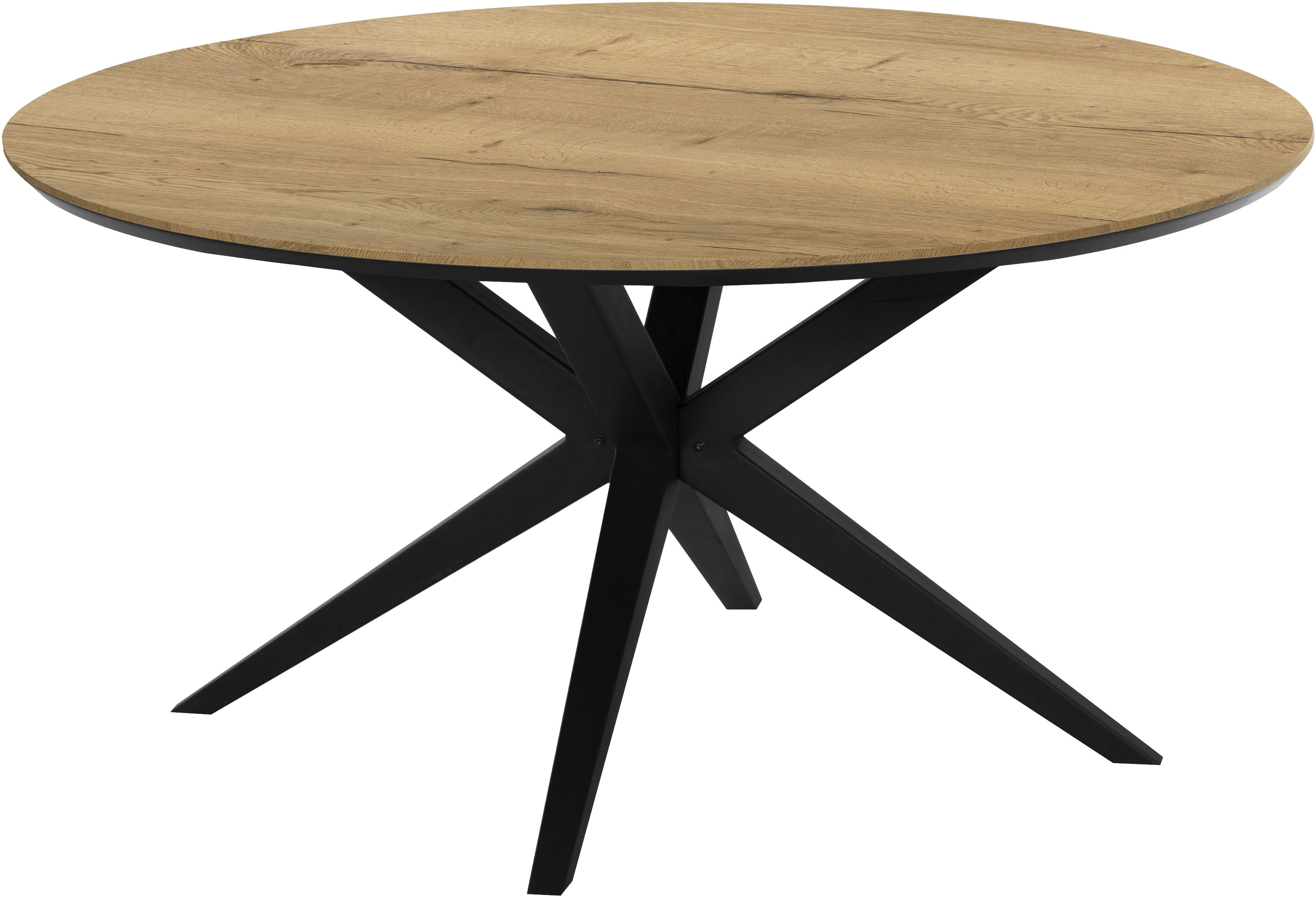 OMG Design Esstisch "Wellington" 1 Stk. tlg. Hochwertige Melamin-Tischplatte mit Metallgestell