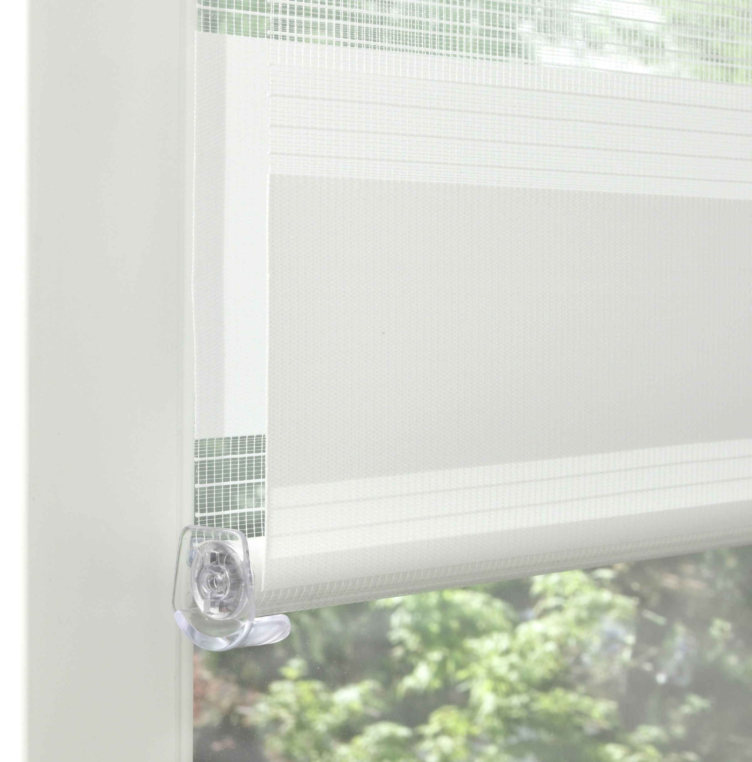 my home Seitenzugrollo »Duo Klemmrollo Easyfix«, Lichtschutz, Sichtschutz, ohne Bohren, freihängend, halbtransparent, vormontiert auf Montageschiene