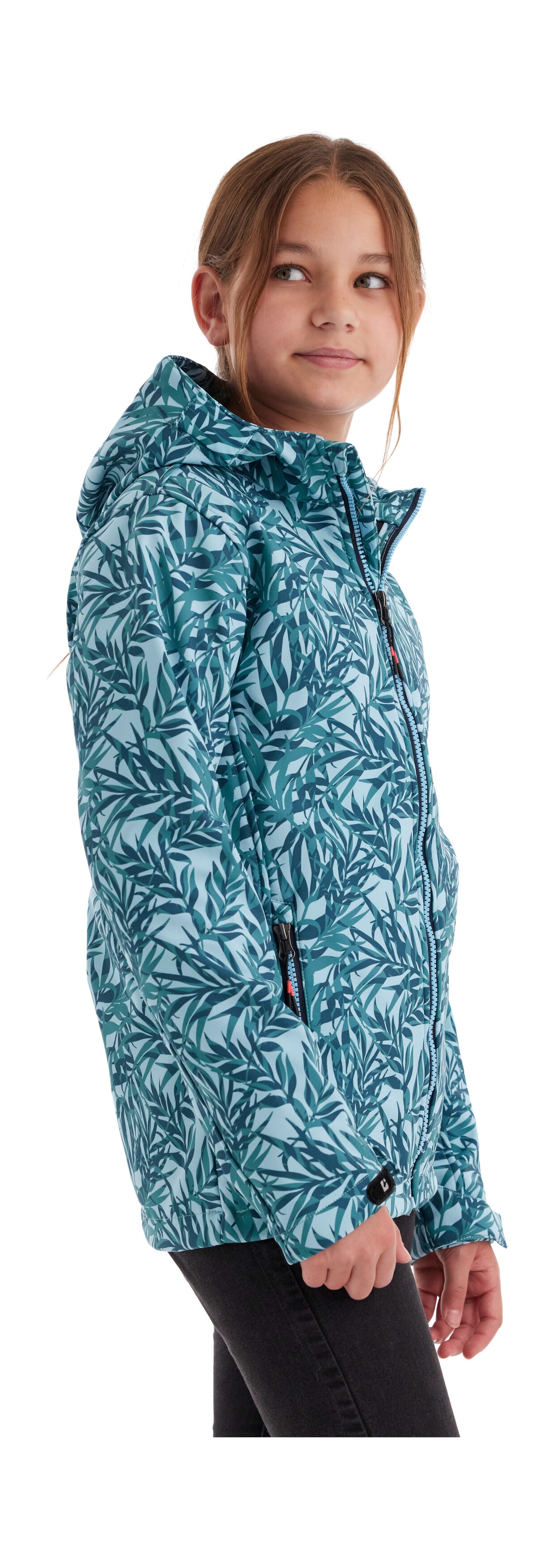 Thumbnail - Killtec Softshelljacke "Mädchen Softshelljacke Print", Wasserdicht, windabweisend, atmungsaktiv, modischer Print, PFAS-f...