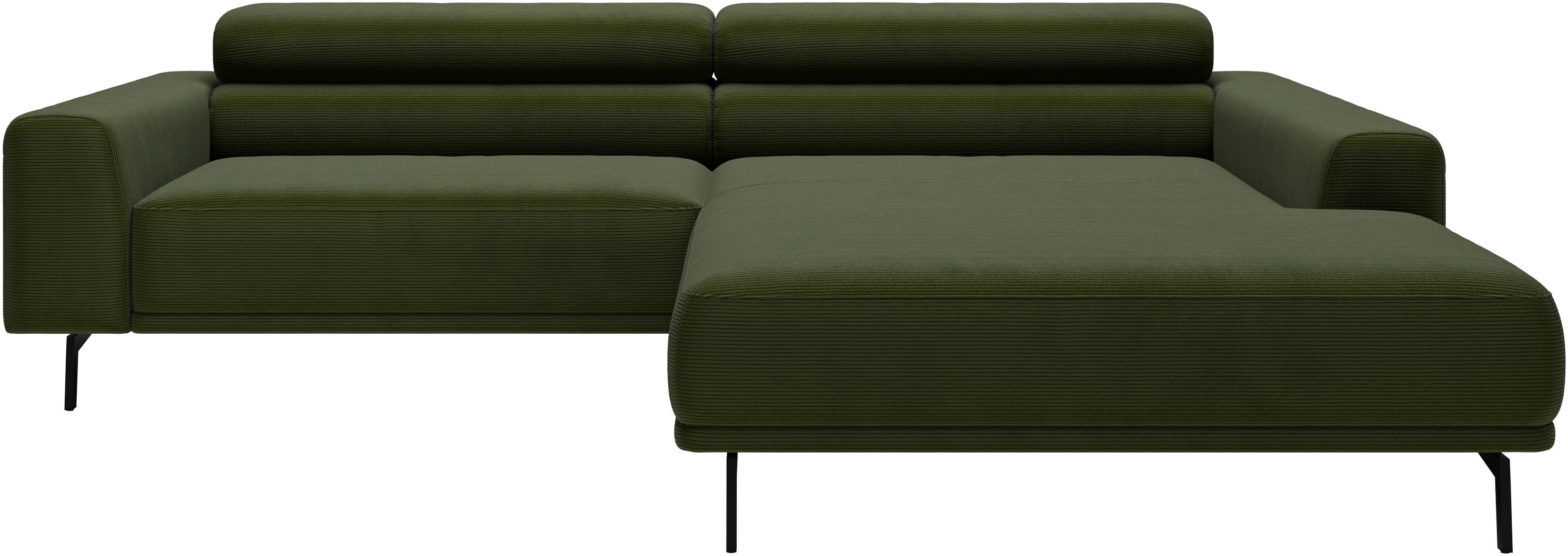 SCHÖNER WOHNEN-Kollektion 1100000002199 "Tossa, Modernes Design trifft smarte Funktione, Breite 258 cm" Motorischer Sitzvorzug, Kopfteil-Funktion & Saugroboter-Höhe