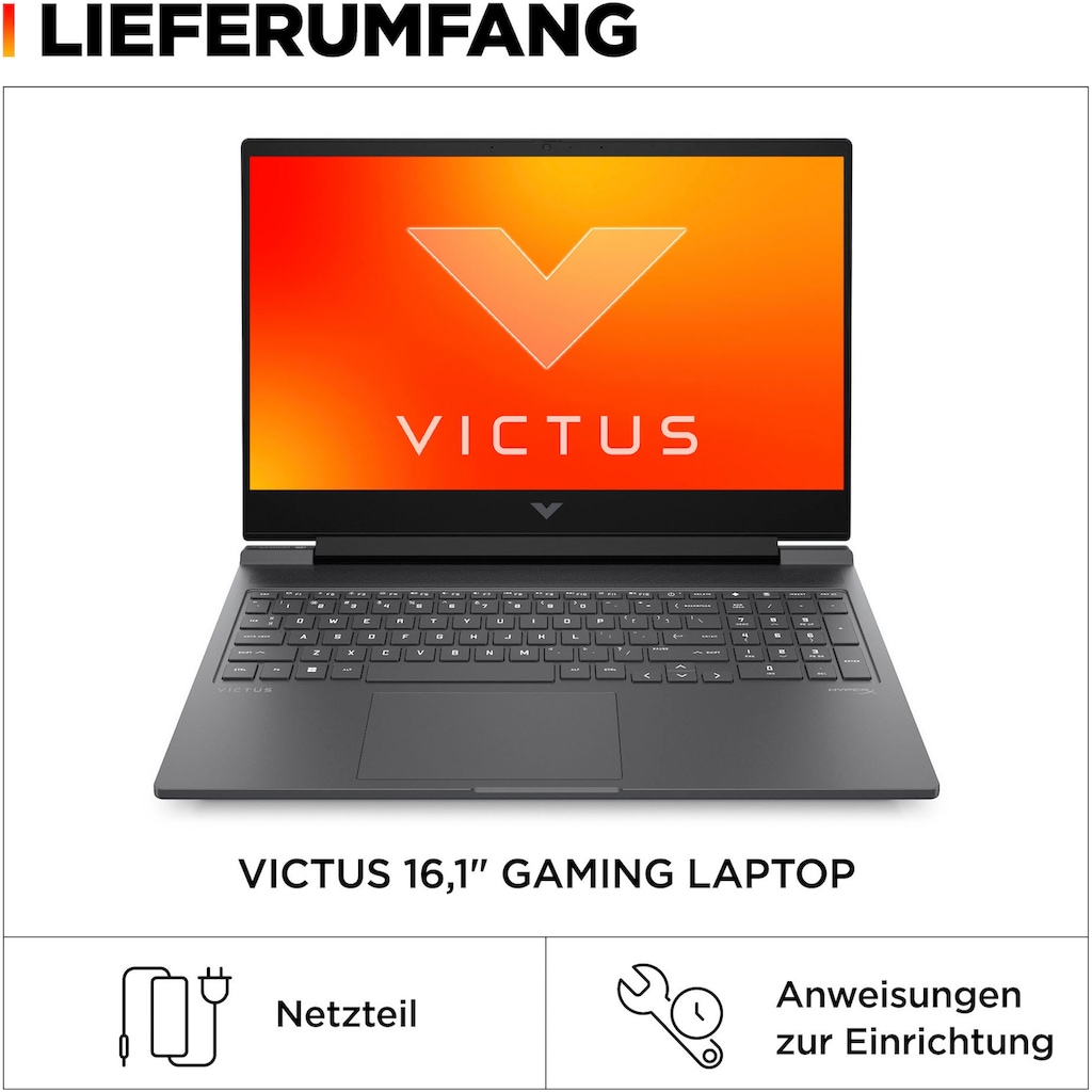 HP Gaming-Notebook »Victus 16-r1078ng«, 40,9 cm, / 16,1 Zoll, Intel, Core i7, GeForce RTX 4070, 1000 GB SSD