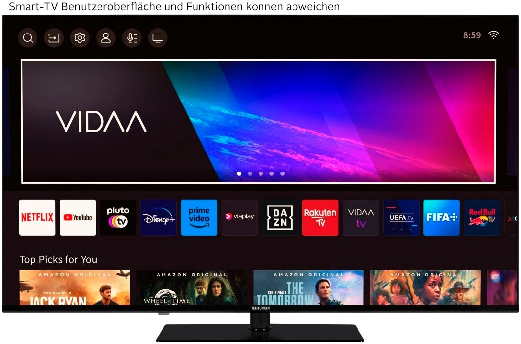Telefunken LED-Fernseher »D50U975M8CWI«, 4K Ultra HD, Smart-TV