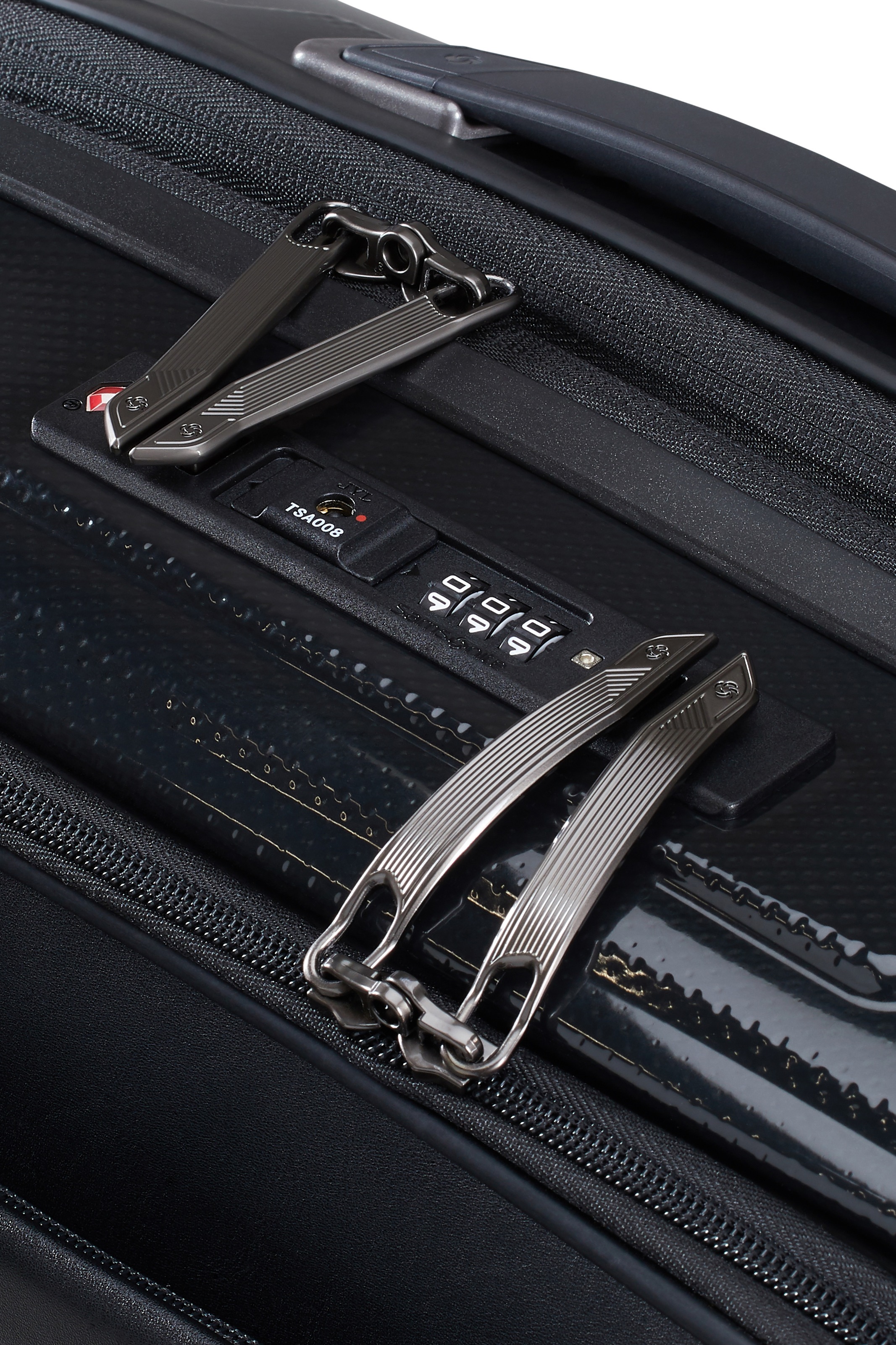 Samsonite Hartschalen-Trolley »PROXIS 55 EXP easy access«, 4 Rollen, Handgepäck Hartschalenkoffer Volumenerweiterung Laptopfach