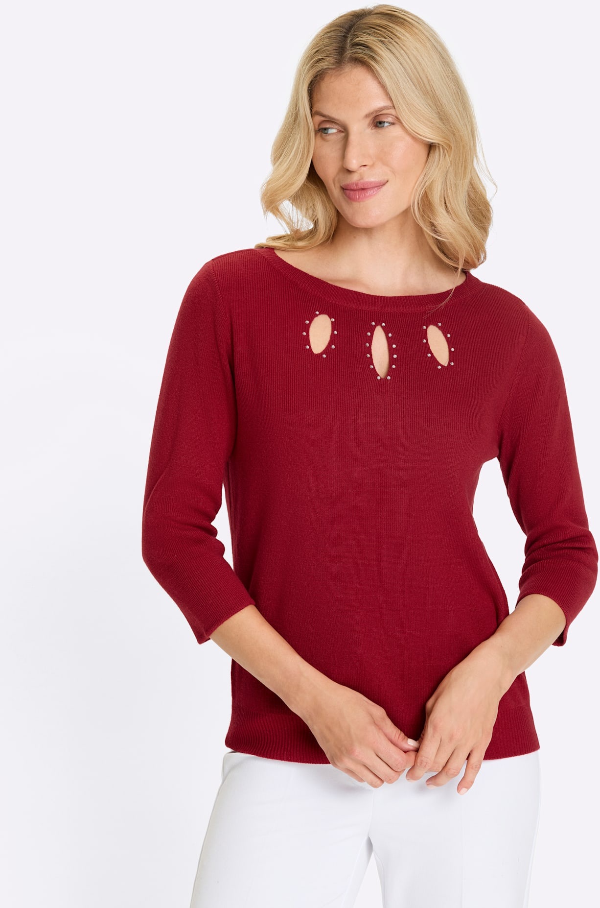 Classic Basics 3/4 Arm-Pullover "3/4-Arm-Pullover" günstig online kaufen