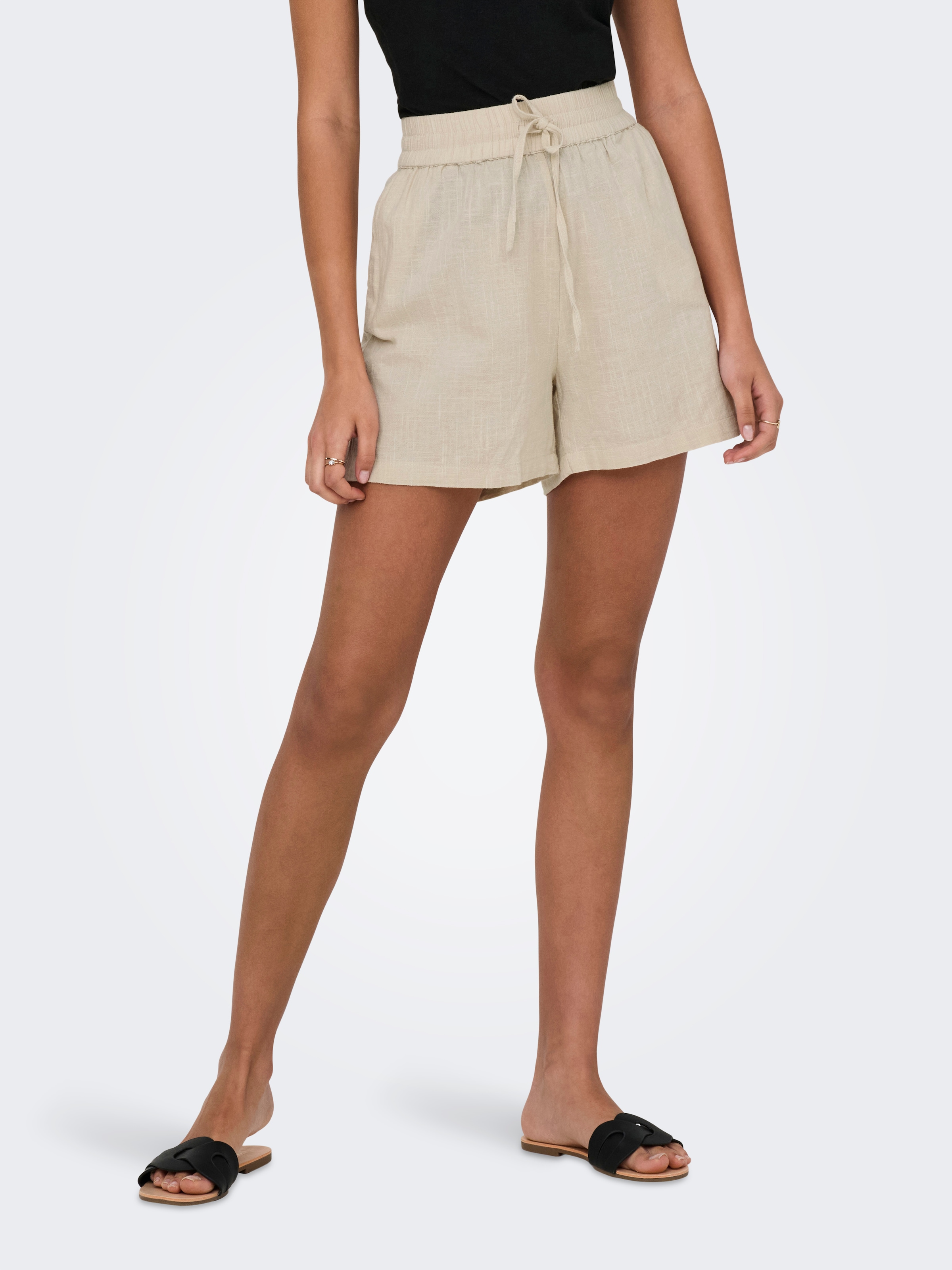 ONLY Shorts "ONLTIZANA STRING COTTON SHORTS WVN" Baumwolle, loose fit günstig online kaufen