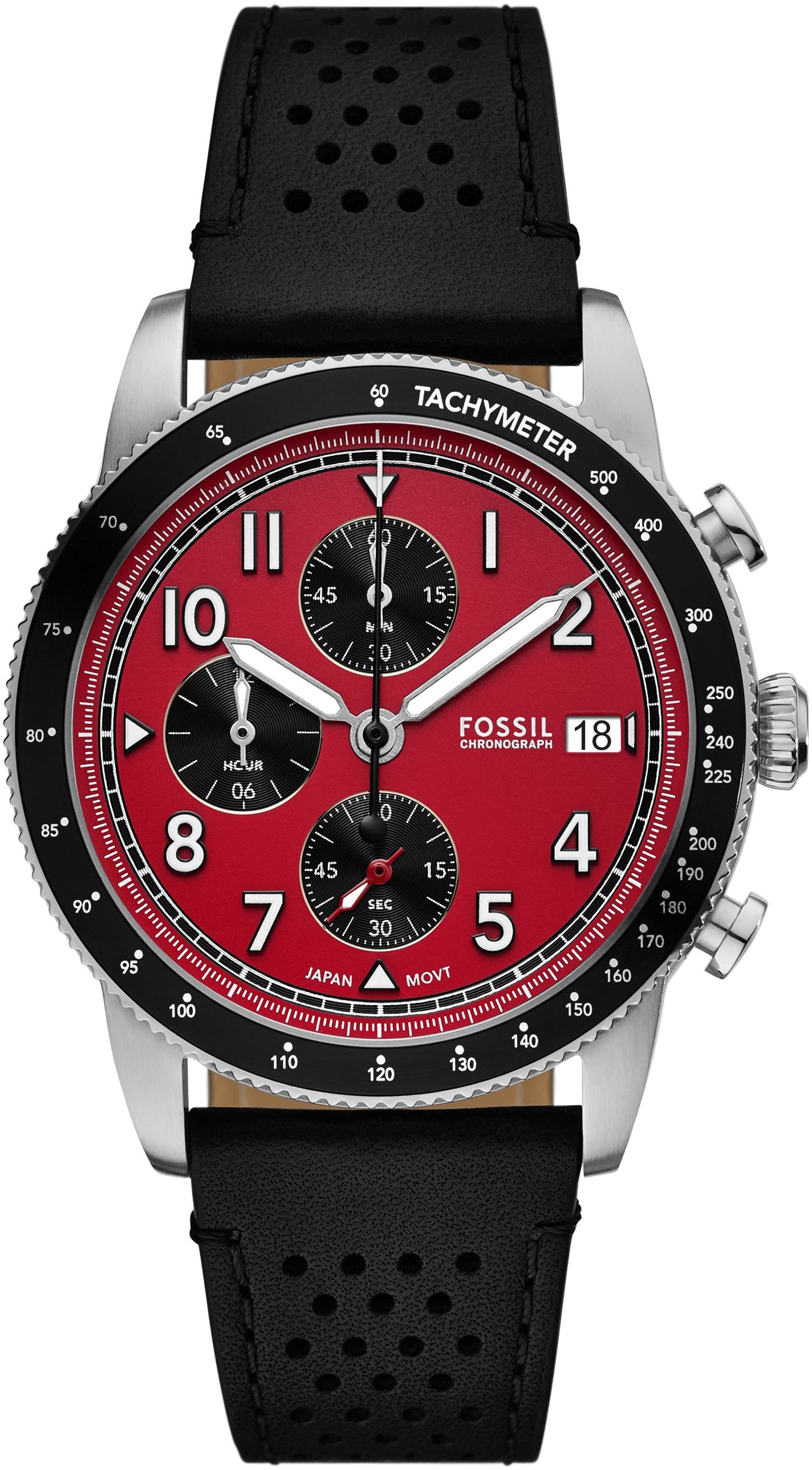 Chronograph »SPORT TOURER«, Quarzuhr, Armbanduhr, Herrenuhr, Lederarmband, analog, Tag