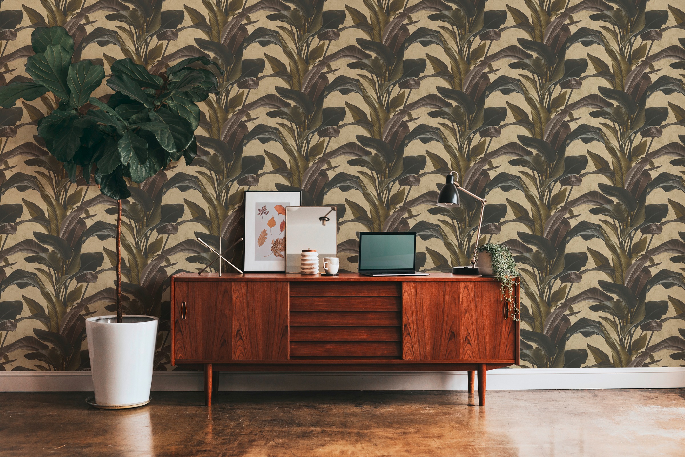 Metropolitan Stories Wallpaper Bold Leaves 37862-4