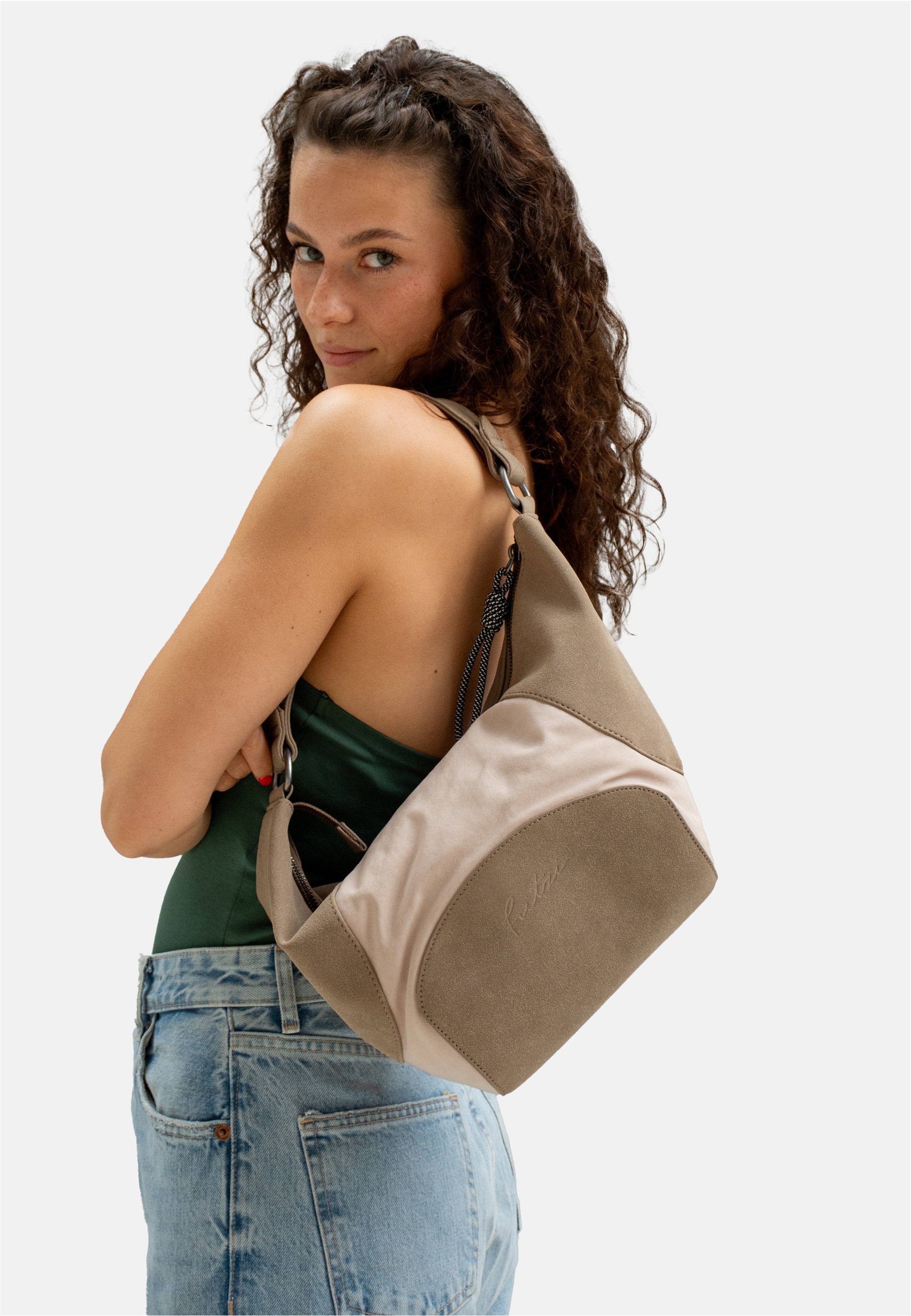 Fritzi aus Preußen Henkeltasche »Sky Mix Anthra Black« mit tollem, weichem Handfeel