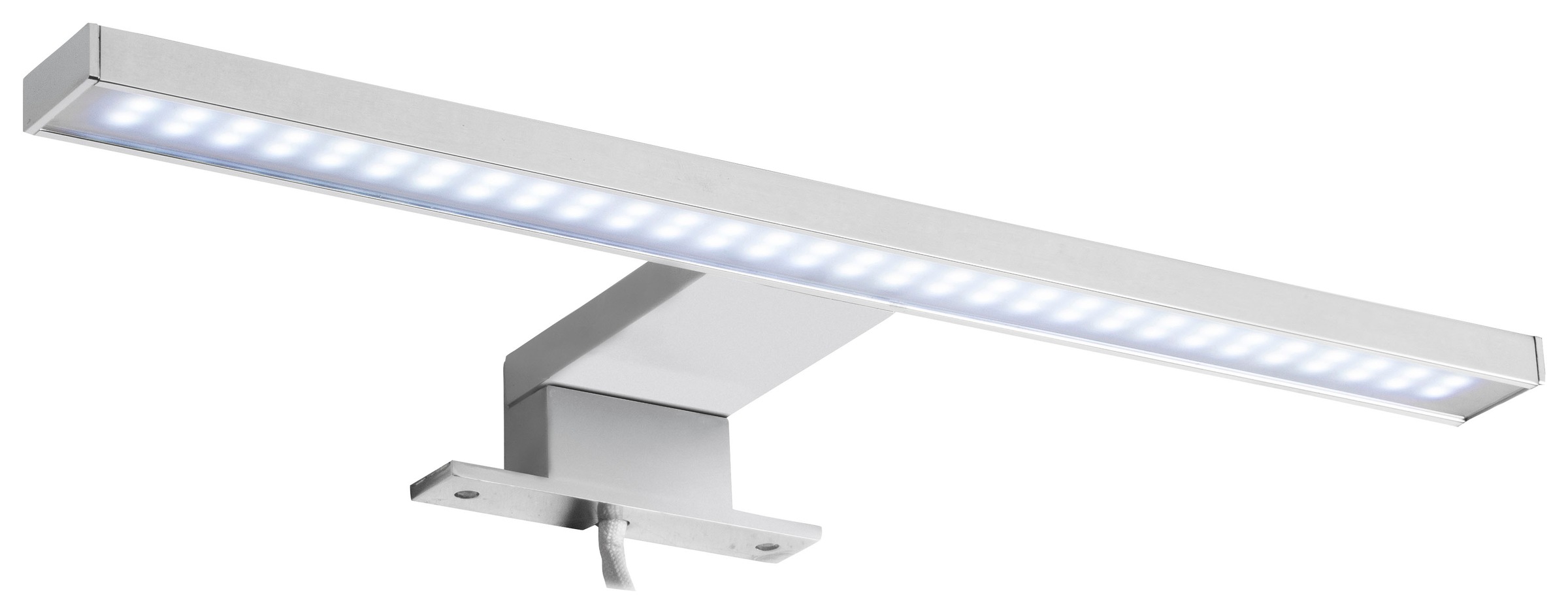 trendteam LED Spiegelleuchte LED-Board Kaltweiß Länge 30 cm - LED Badaufbauleuchte mit kaltem Licht - Mit Multibox