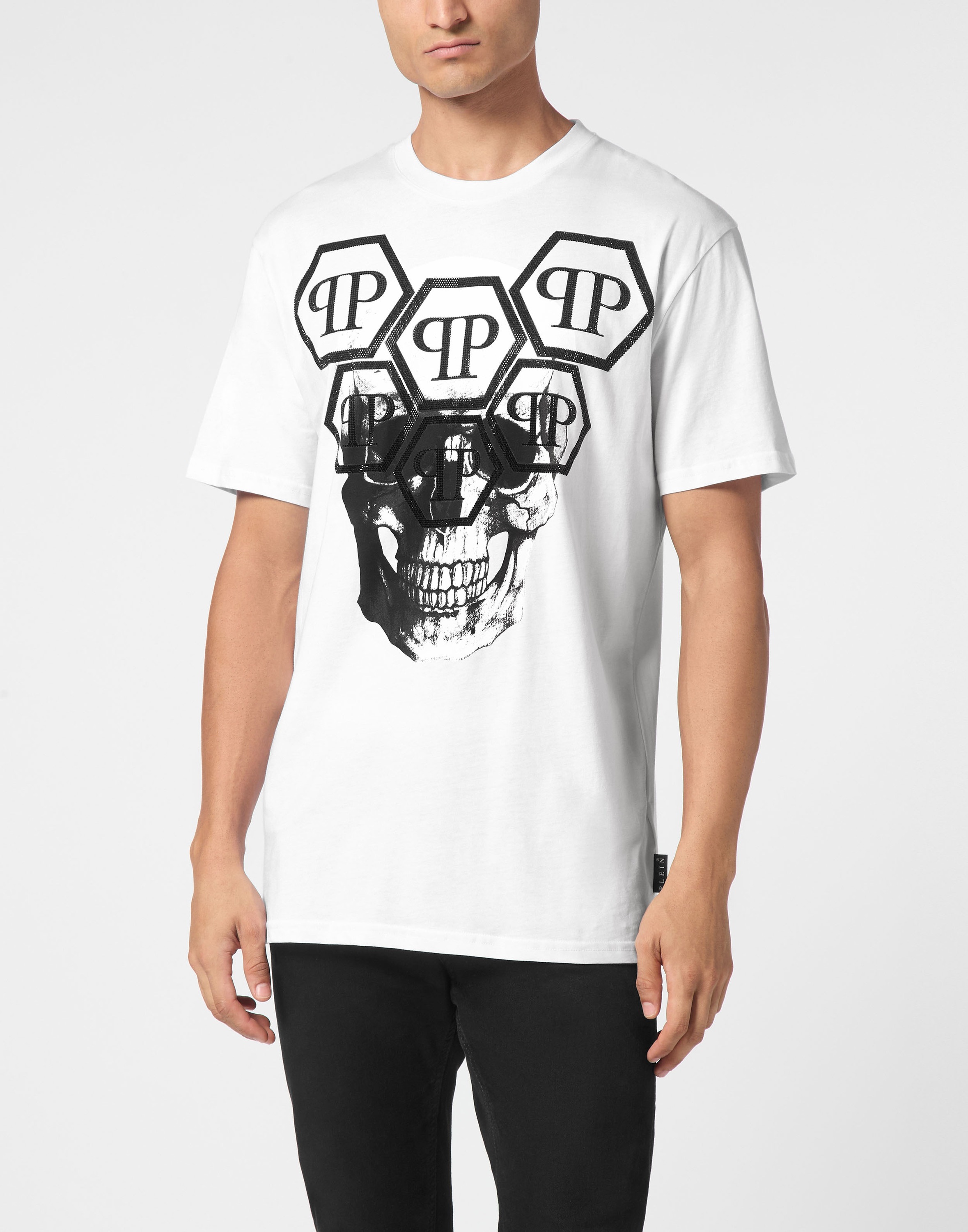 PHILIPP PLEIN T-Shirt »Skull Mit Schmucksteinen«