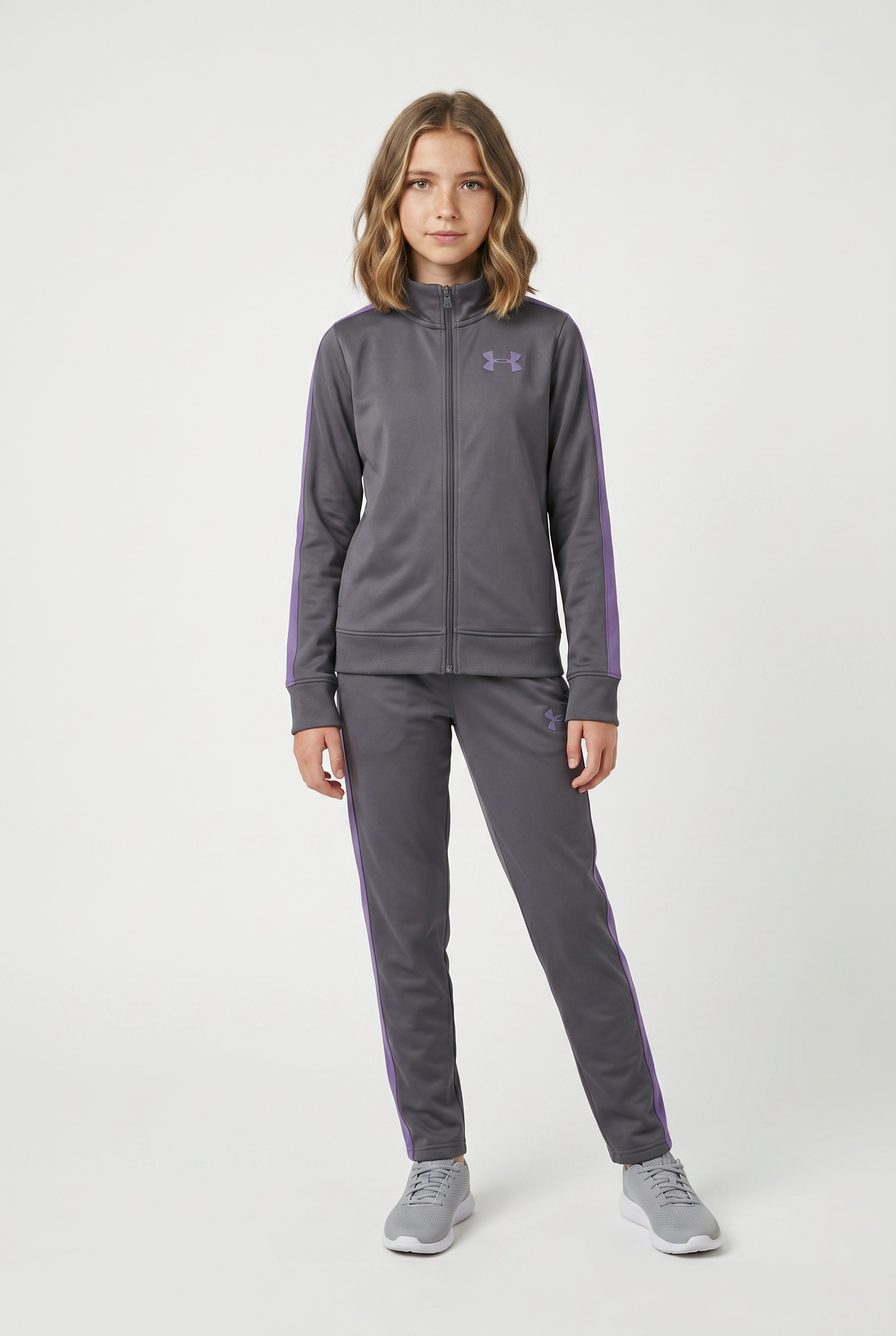 Under Armour Trainingsanzug "UA KNIT TRACK SUIT" schweißableitendes Material, superweiches Obermaterial aus Polyester