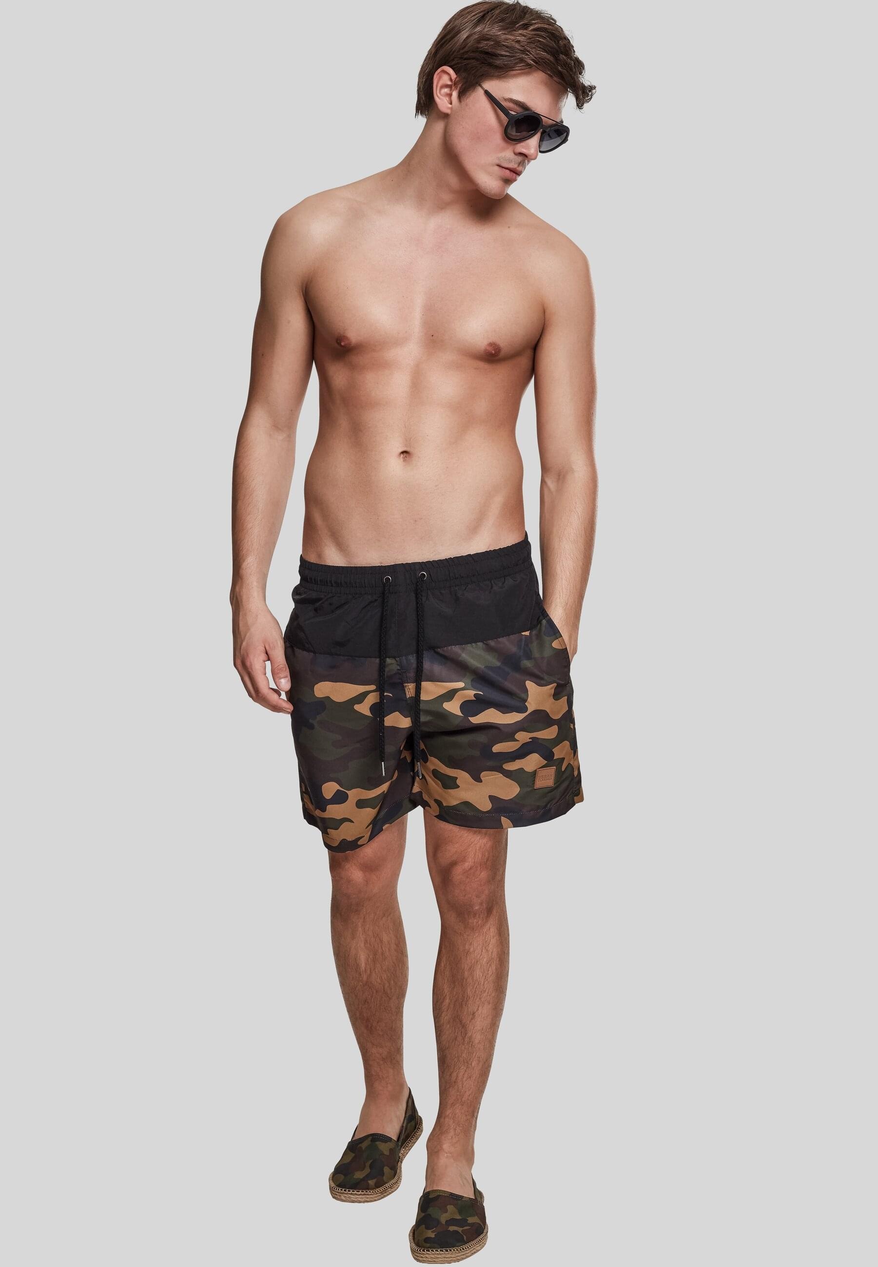 URBAN CLASSICS Badeshorts »Urban Classics Herren Block Swim Shorts«