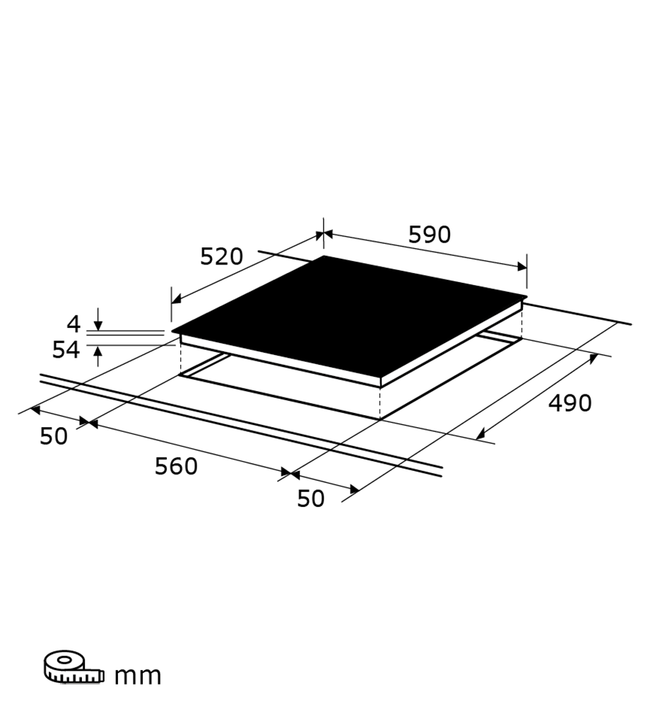 exquisit Induktions-Kochfeld »EKI600-B-490« Brücken-, Stop&Go- und Warmhaltefunktion für flexibles Kochen