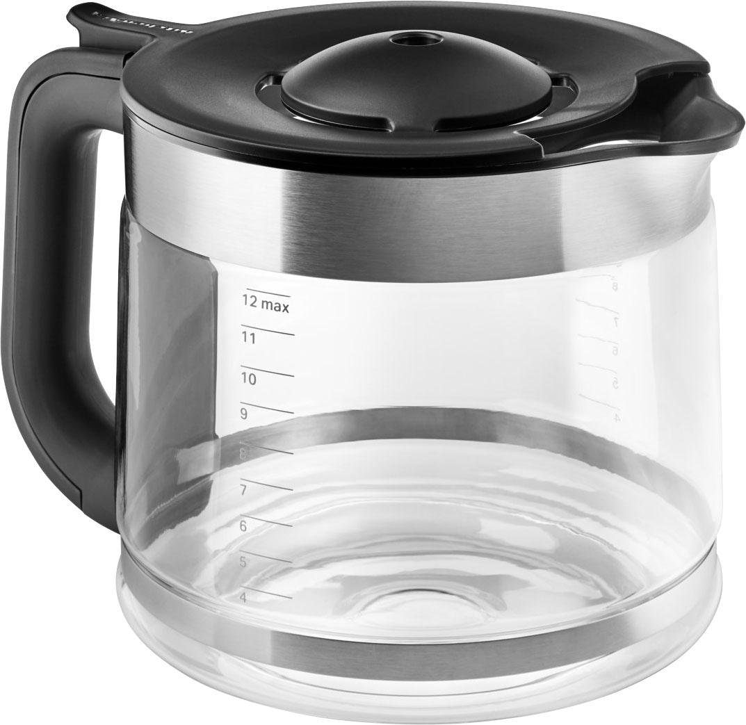 KitchenAid Filterkaffeemaschine »5KCM1208EOB ONYX BLACK«, 1,7 l Kaffeekanne, goldfarbener Permanentfilter, CLASSIC Drip-Kaffeemaschine mit spiralförmigem Wasserauslass