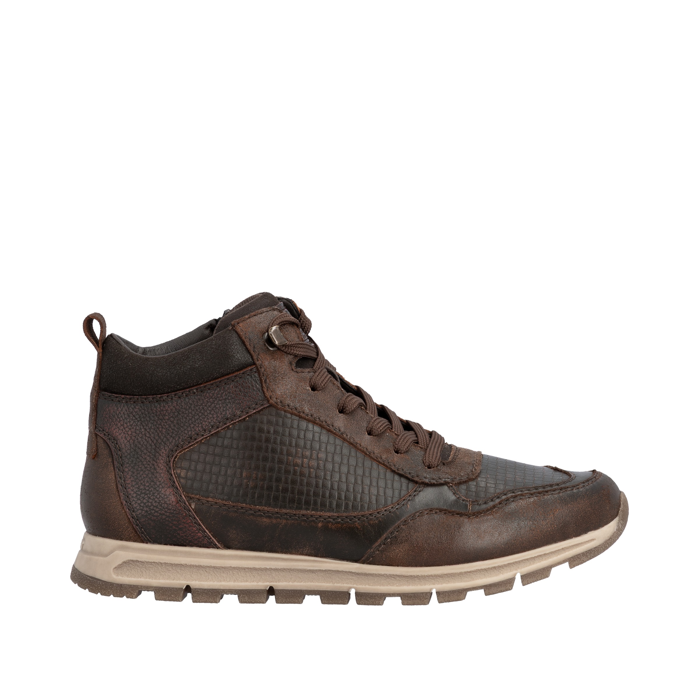 Rieker Sneakerboots, Schnürboots, High Top Sneaker, Schnürschuh mit Innenreißverschluss