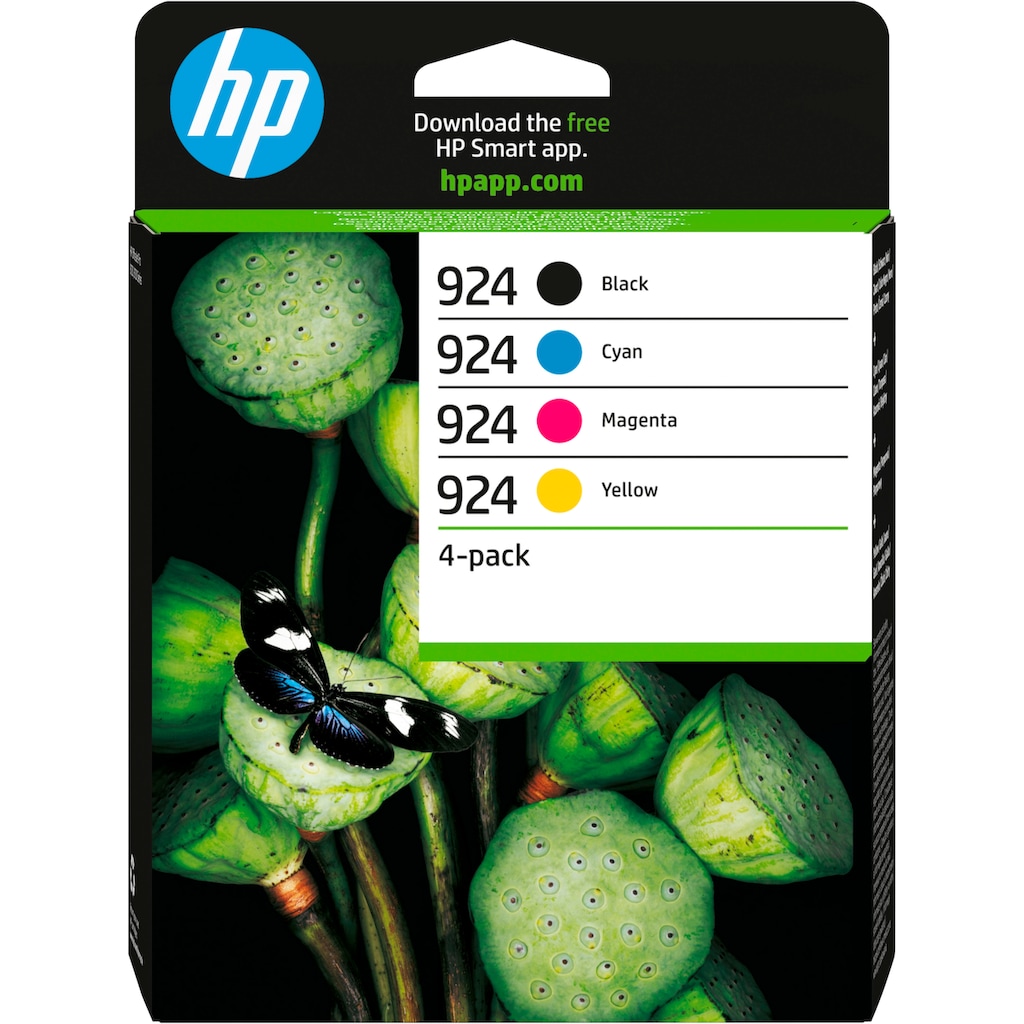 HP Tintenpatrone »924 CMYK Original Ink Cartridge 4-Pack«, (Packung, 4 St.)