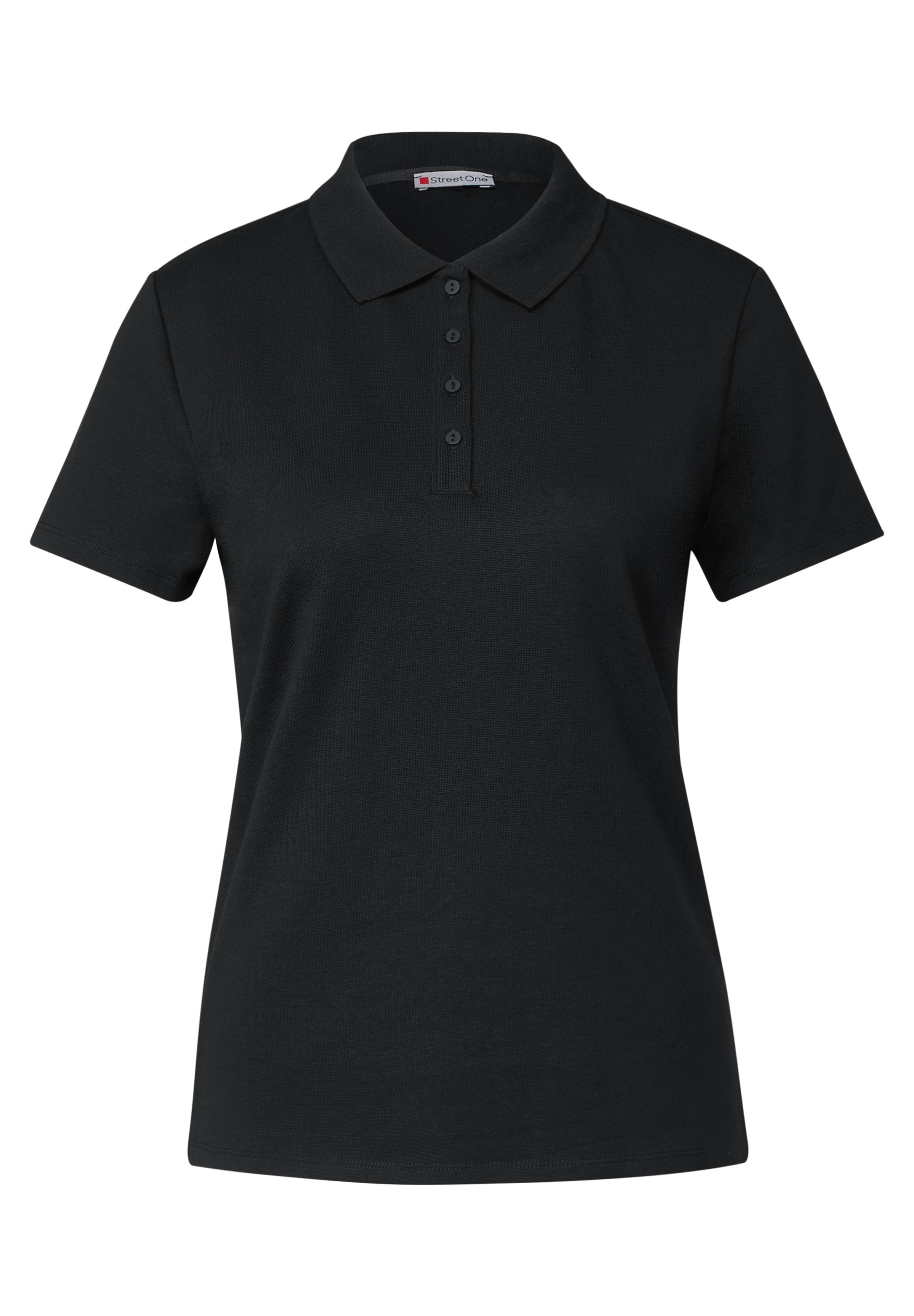STREET ONE Poloshirt, aus Baumwolle mit Stretchante