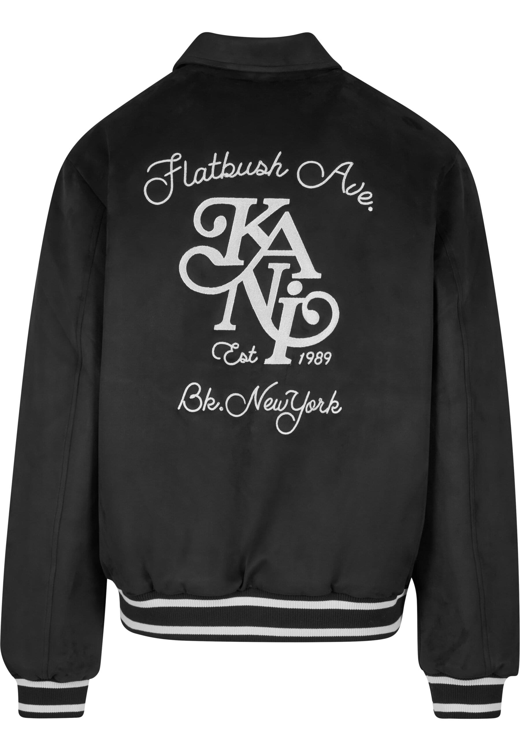 Karl Kani Lederjacke "Karl Kani Kani Legacy Faux Suede Bowling Jacket" 1 St günstig online kaufen
