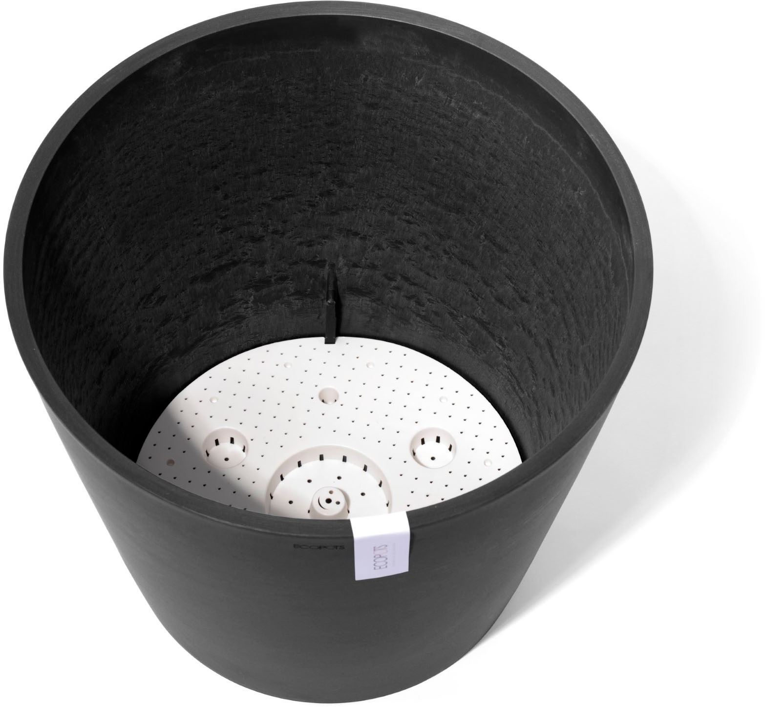 ECOPOTS Blumentopf »AMSTERDAM Dark Grey« BxTxH: 50x50x43,8 cm, mit Wasserreservoir