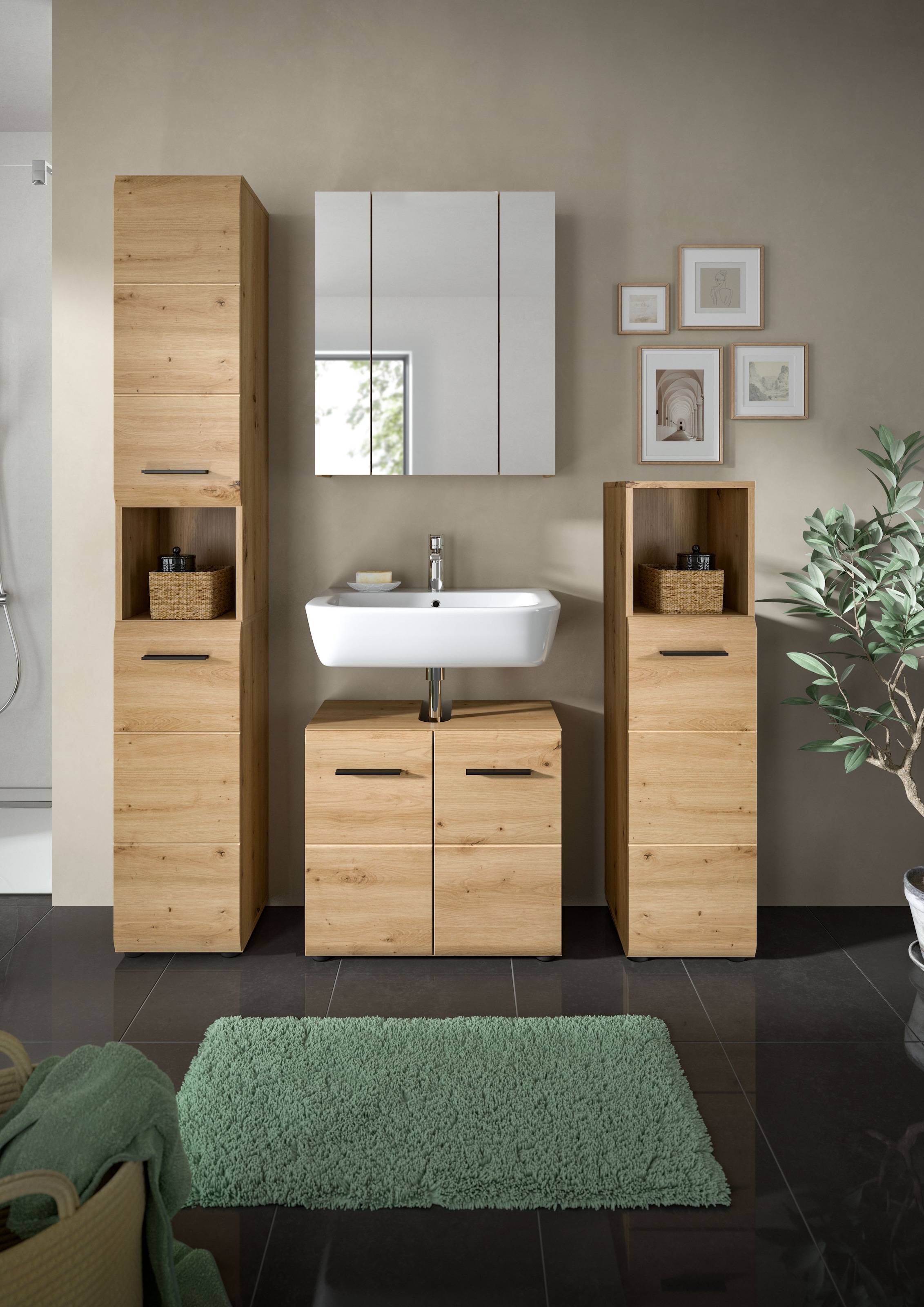 INOSIGN Badezimmer-Set, (Set, 4 St.), Florenz, Badkombination 4-tlg. Artisa günstig online kaufen