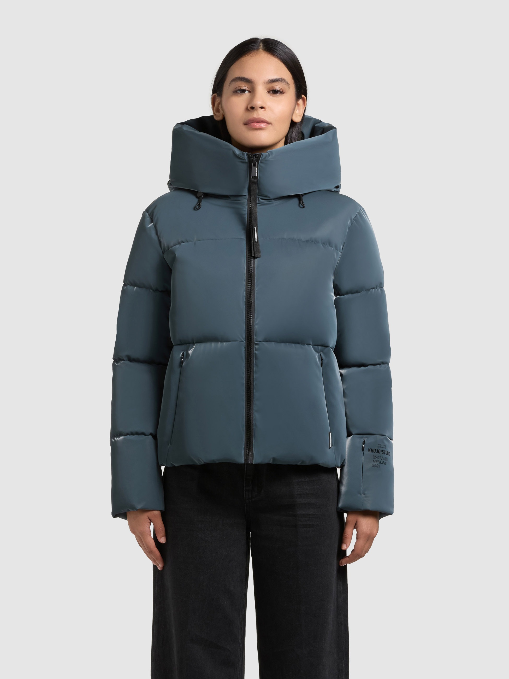 khujo Steppjacke »AUDREY SHINY« mit Kapuze